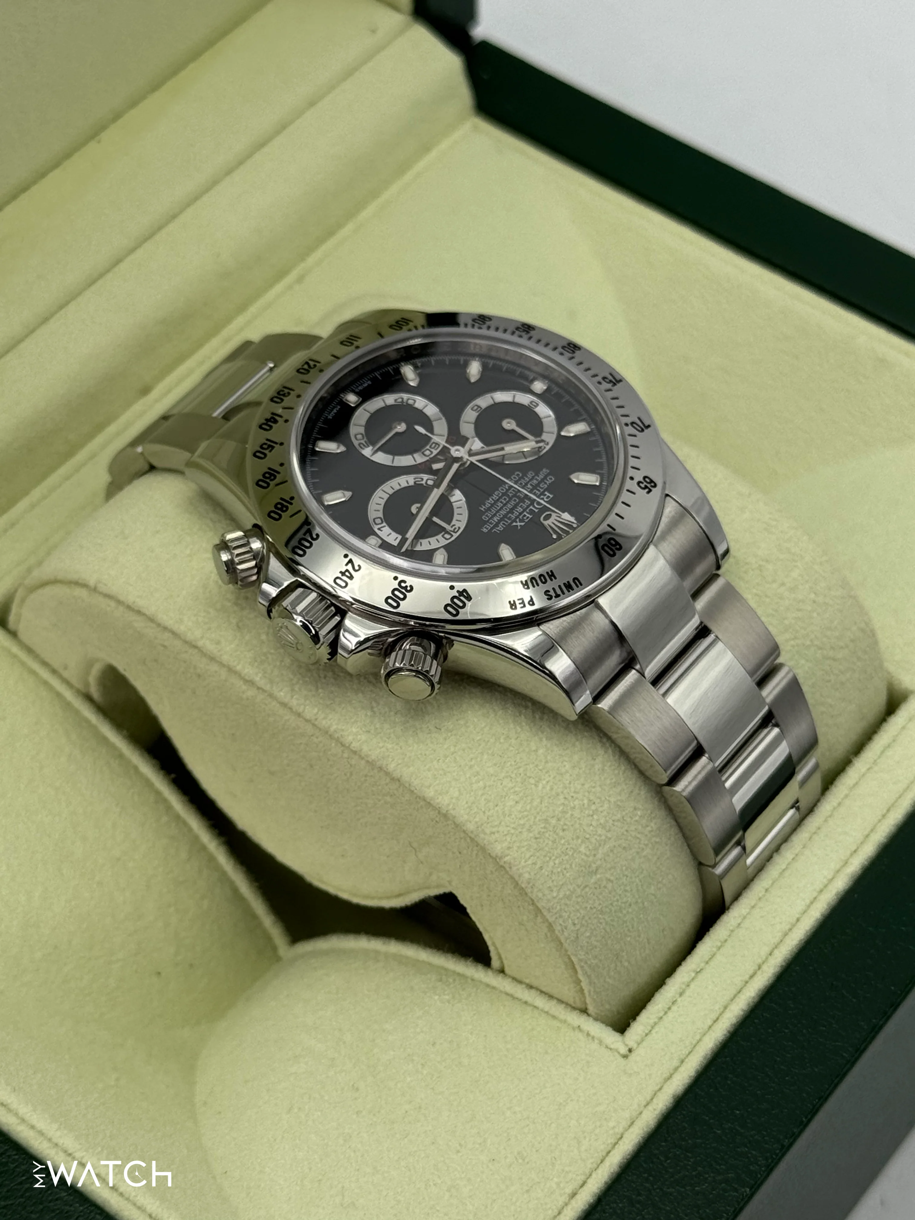 2013 Rolex Daytona 40mm 116520 Stainless Steel Black Dial - Image 8