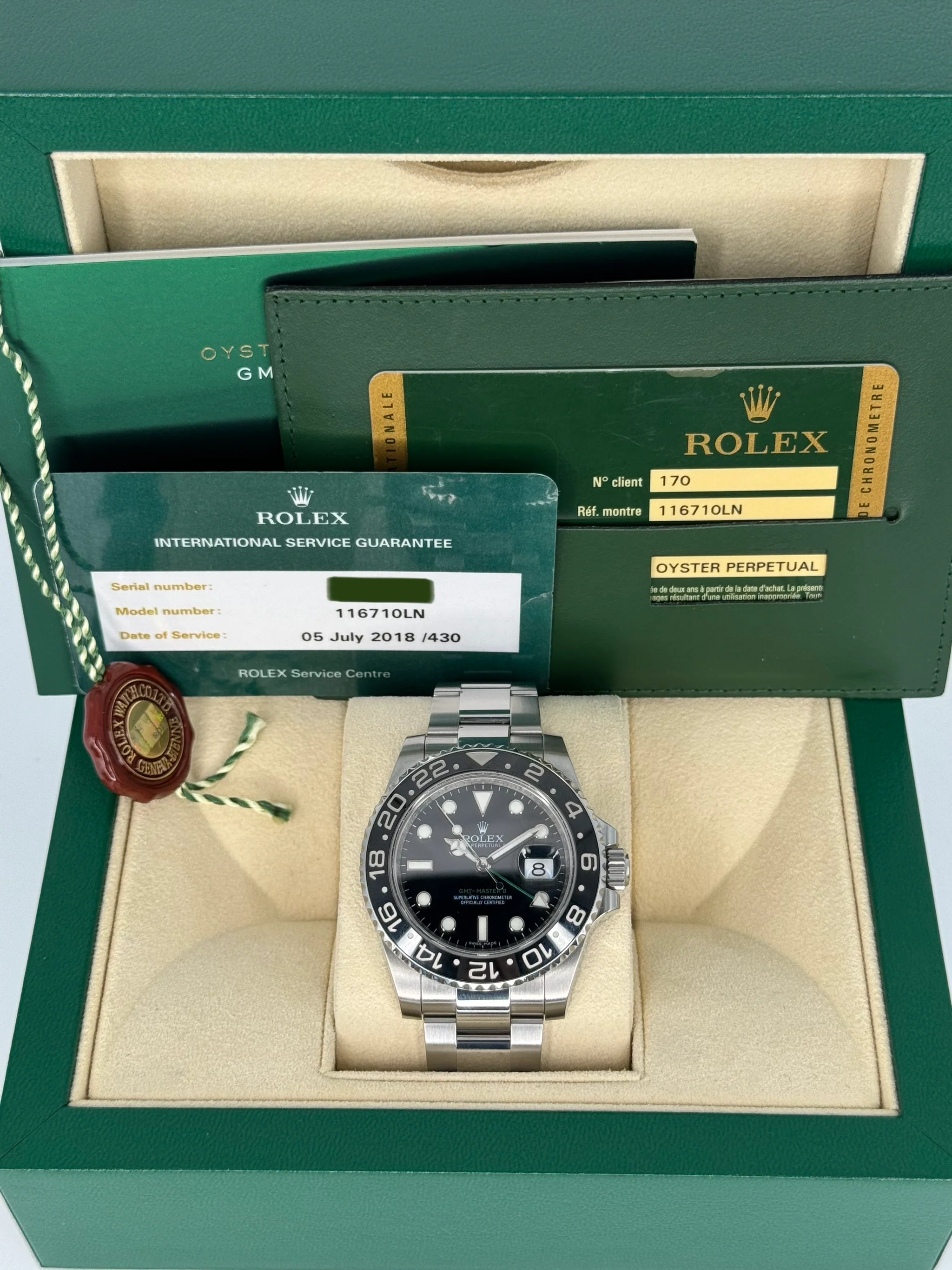 2013 Rolex GMT-Master II 40mm 116710LN Stainless Steel Black Dial - Image 11
