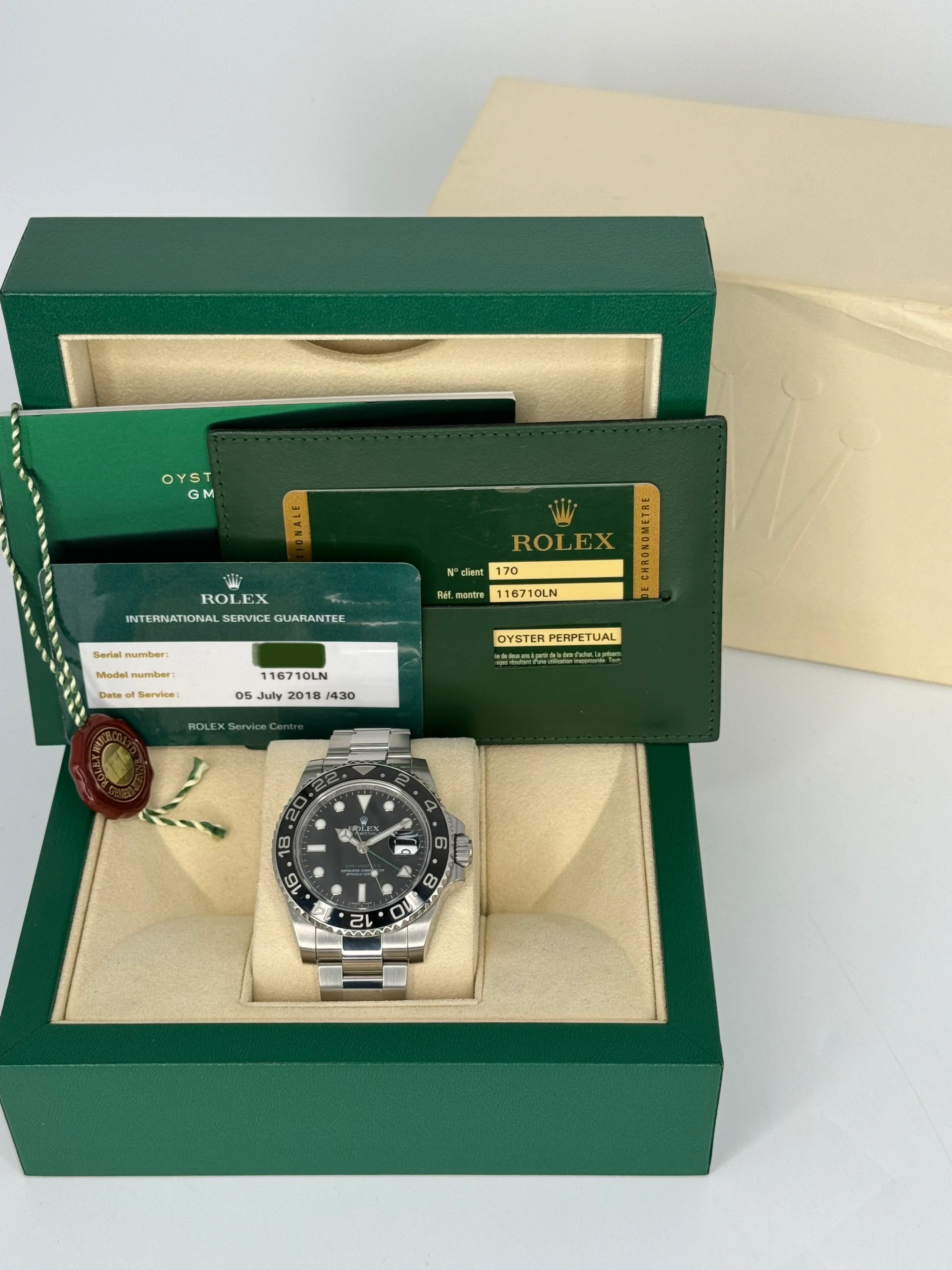 2013 Rolex GMT-Master II 40mm 116710LN Stainless Steel Black Dial - Image 12