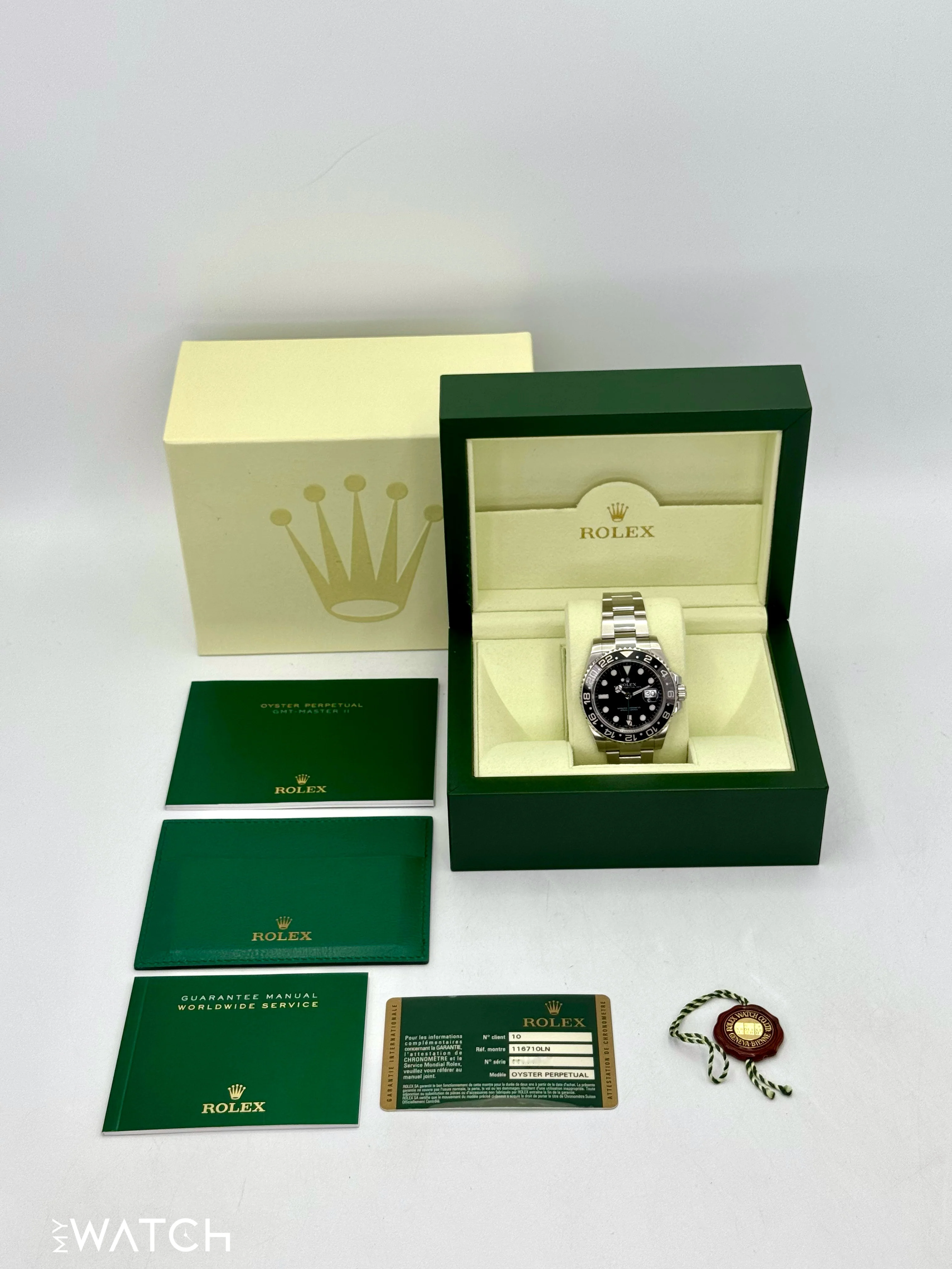 2013 Rolex GMT-Master II 40mm 116710LN Stainless Steel Black Dial - Image 10