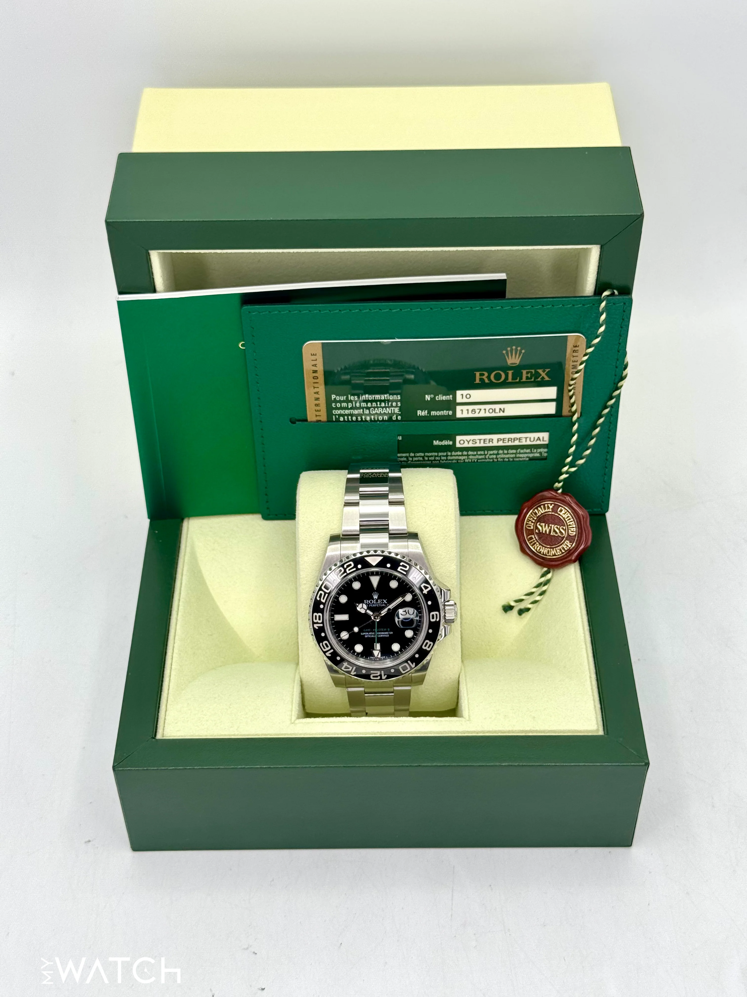 2013 Rolex GMT-Master II 40mm 116710LN Stainless Steel Black Dial - Image 9