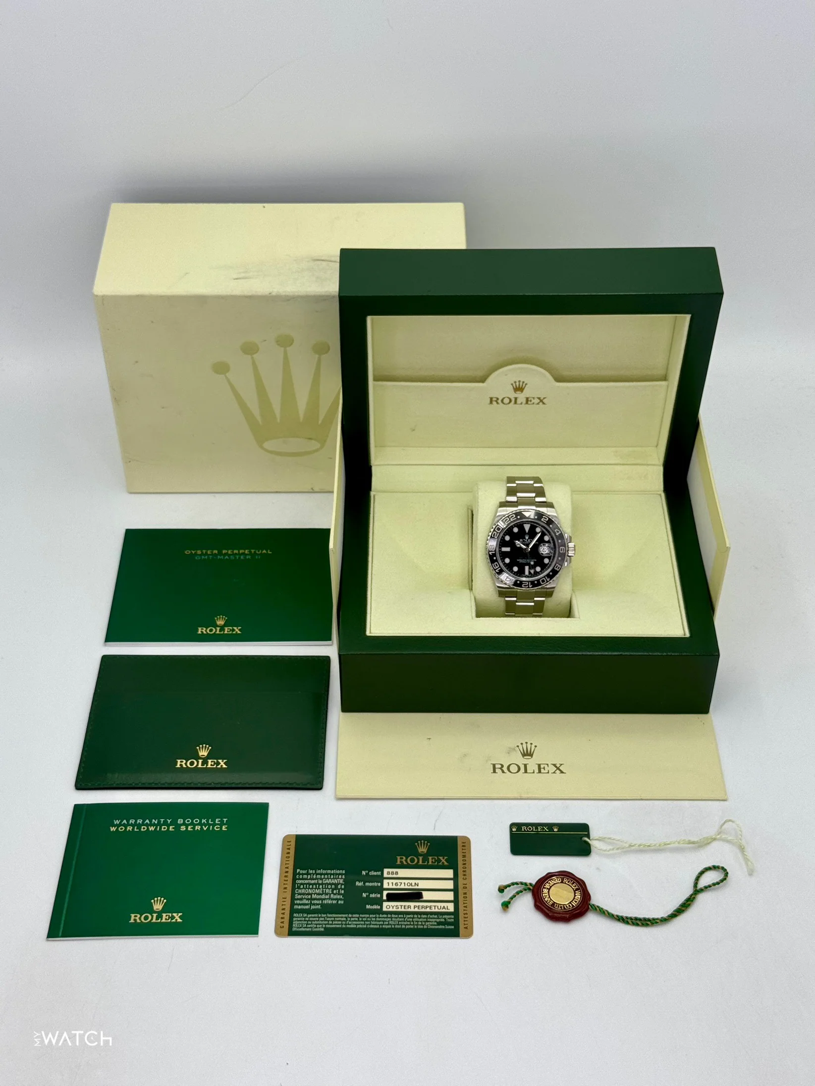 2013 Rolex GMT-Master II 40mm 116710LN Stainless Steel Black Dial - Image 10