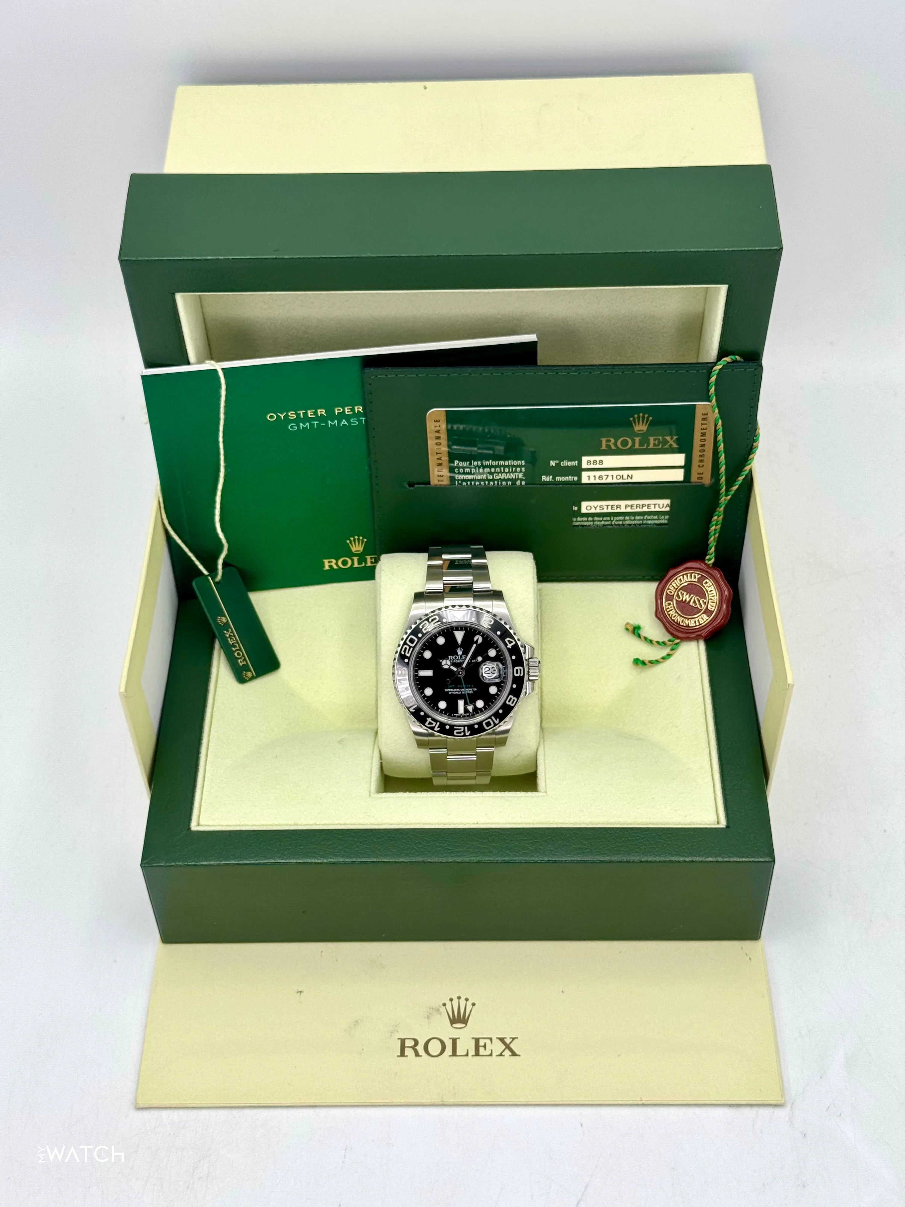 2013 Rolex GMT-Master II 40mm 116710LN Stainless Steel Black Dial - Image 9