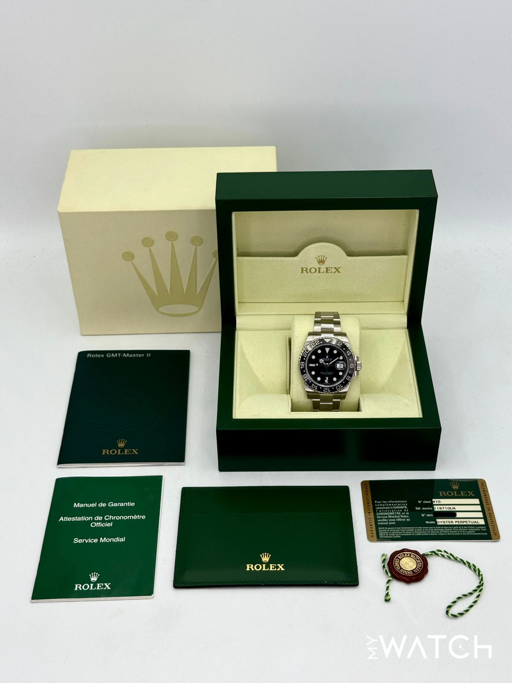 2013 Rolex GMT-Master II 40mm 116710LN Stainless Steel Black Dial - Image 10