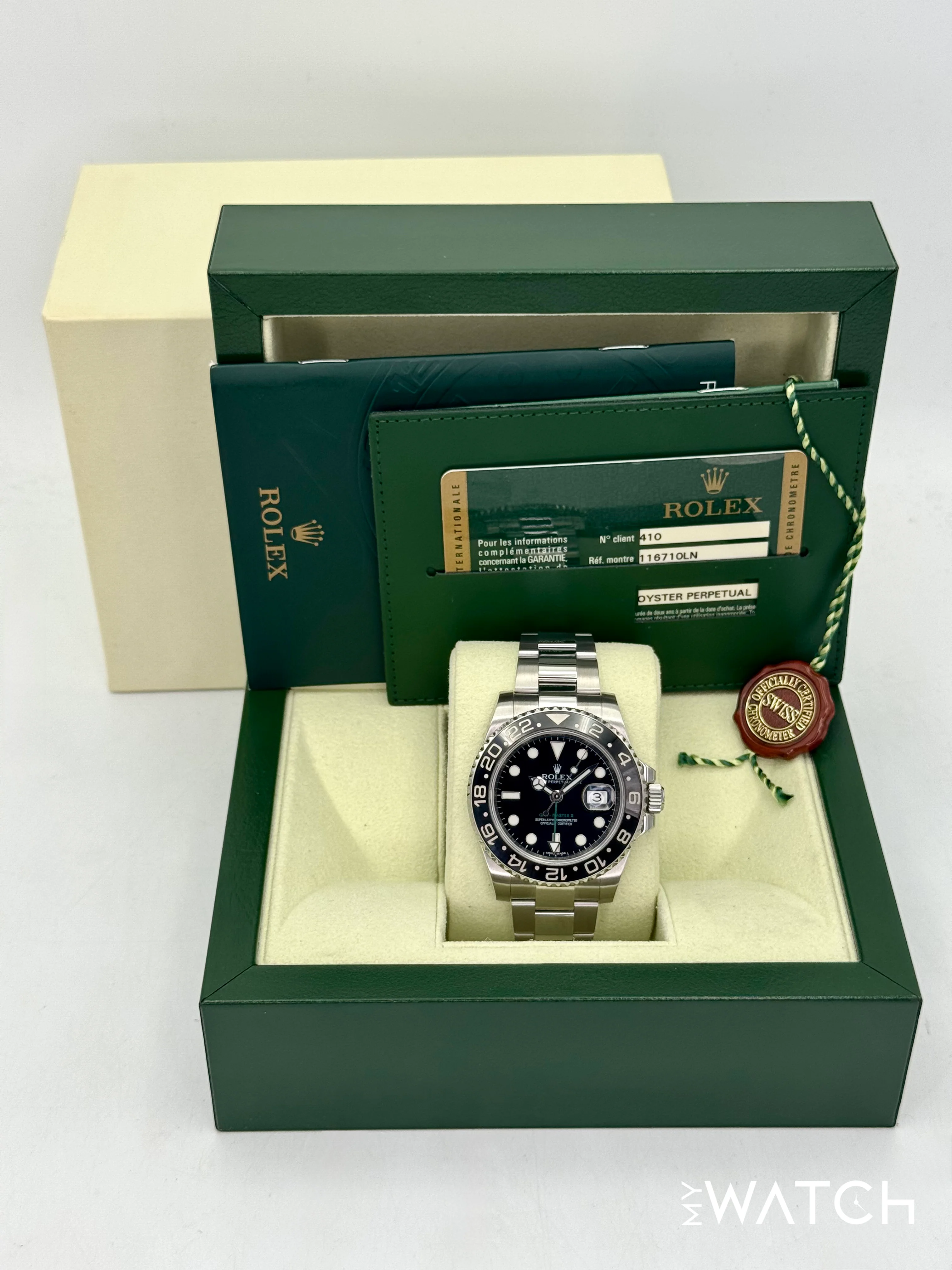 2013 Rolex GMT-Master II 40mm 116710LN Stainless Steel Black Dial - Image 9