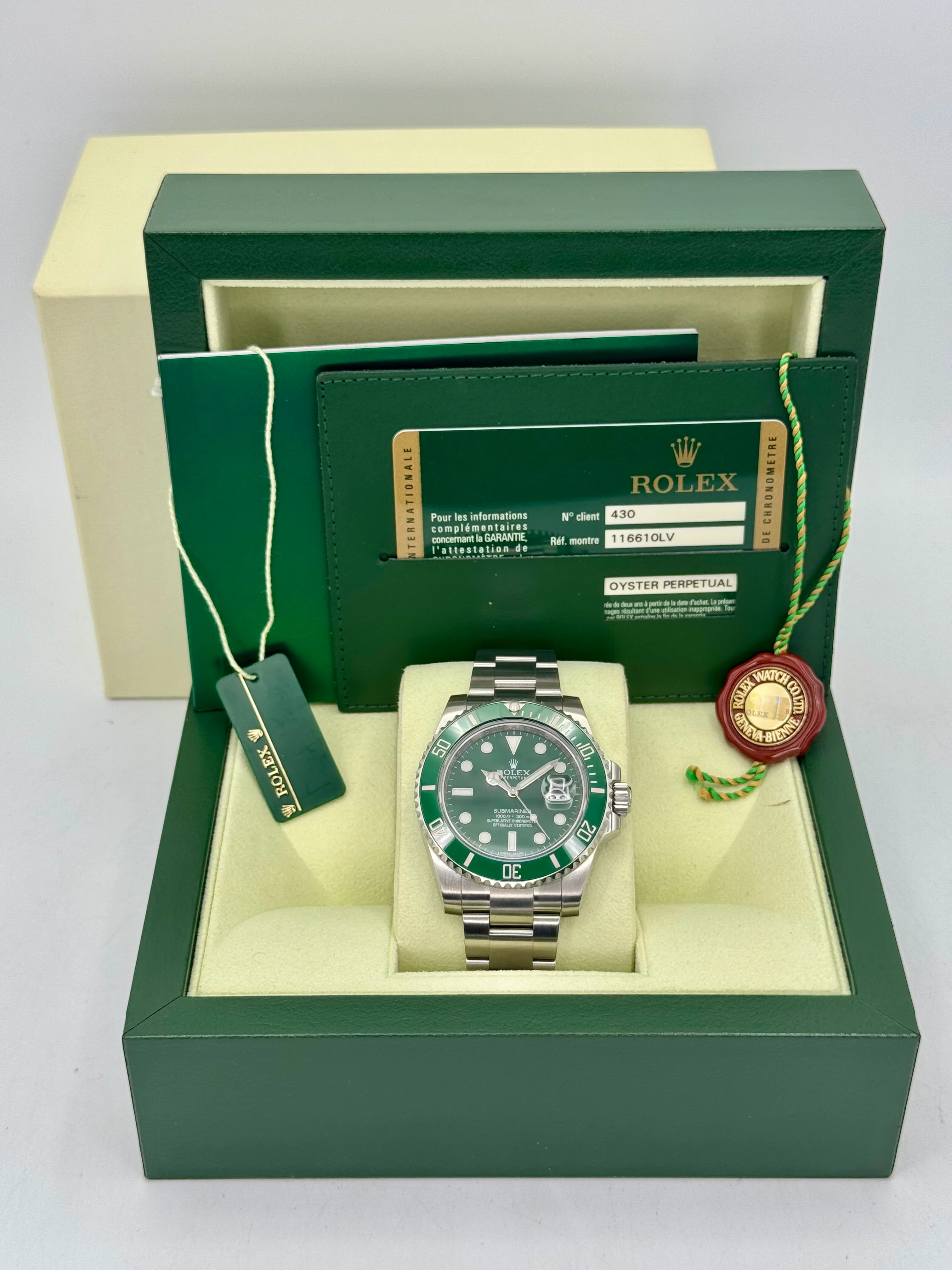 2013 Rolex Submariner "Hulk" 40mm 116610LV Green Dial - Image 10