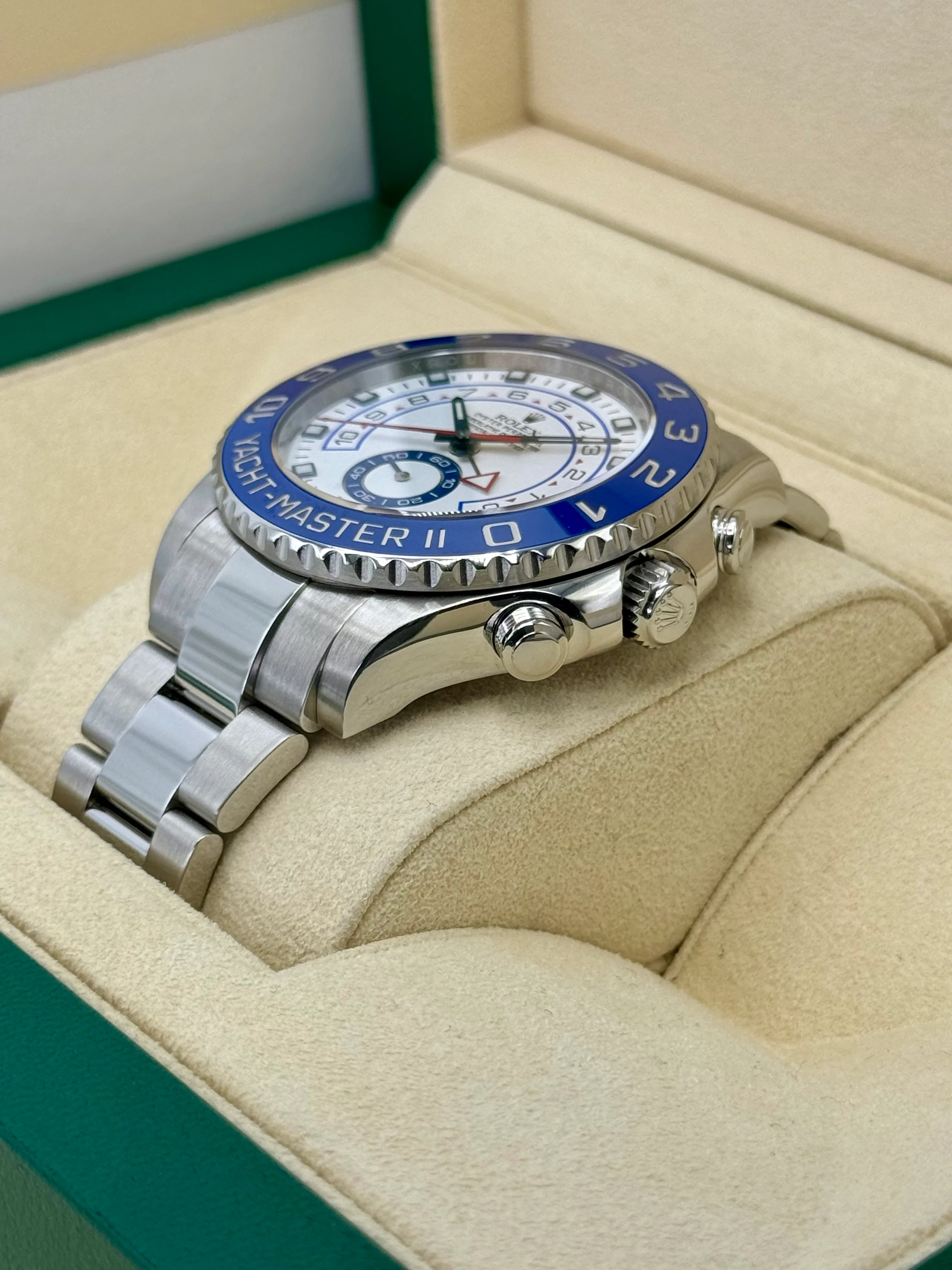 2013 Rolex Yacht-Master II 44mm 116680 Stainless Steel White Dial - Image 5