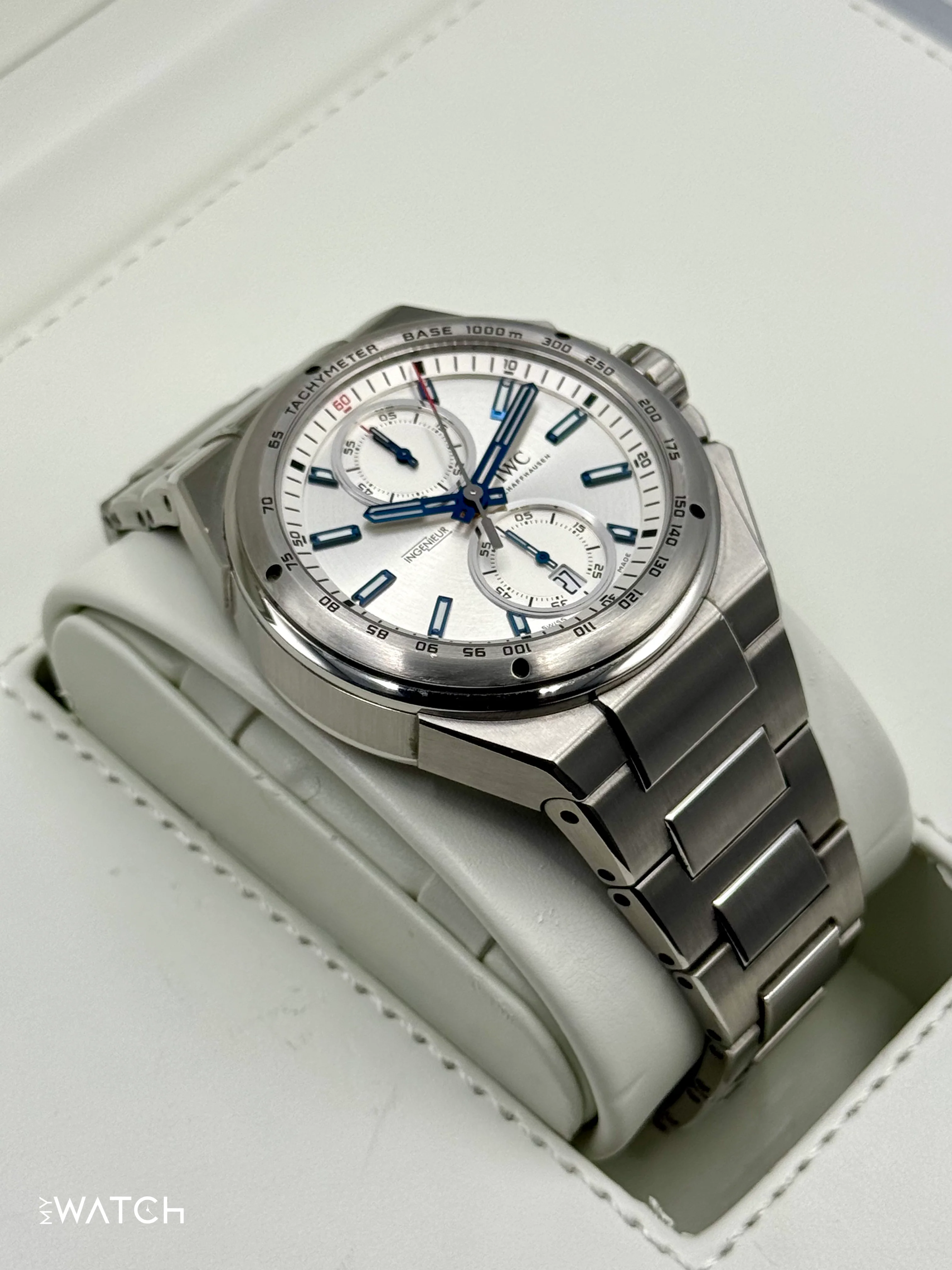 2014 IWC Ingenieur Chrono Racer 45mm IW378510 Stainless Steel Silver Dial - Image 6