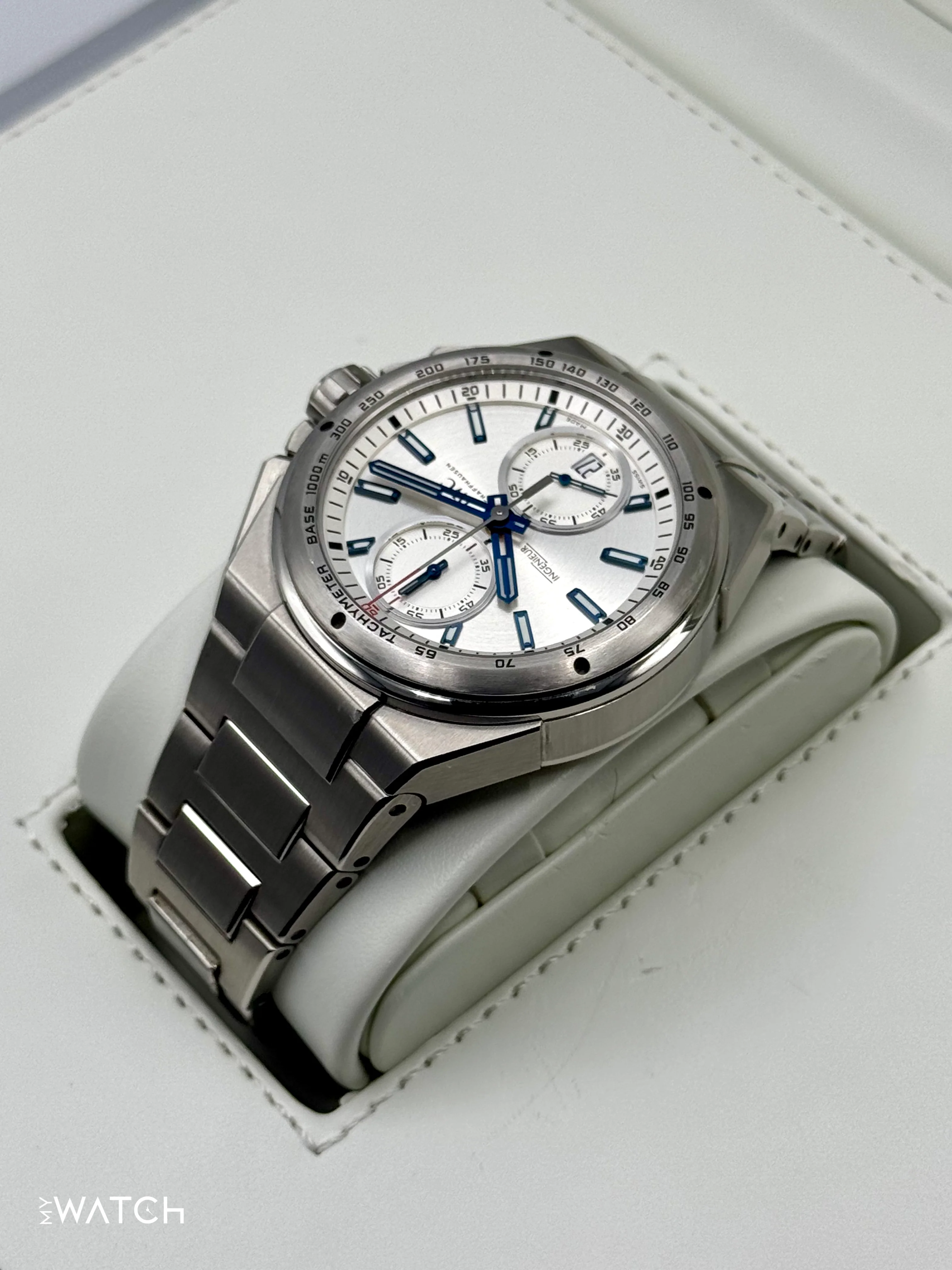 2014 IWC Ingenieur Chrono Racer 45mm IW378510 Stainless Steel Silver Dial - Image 7