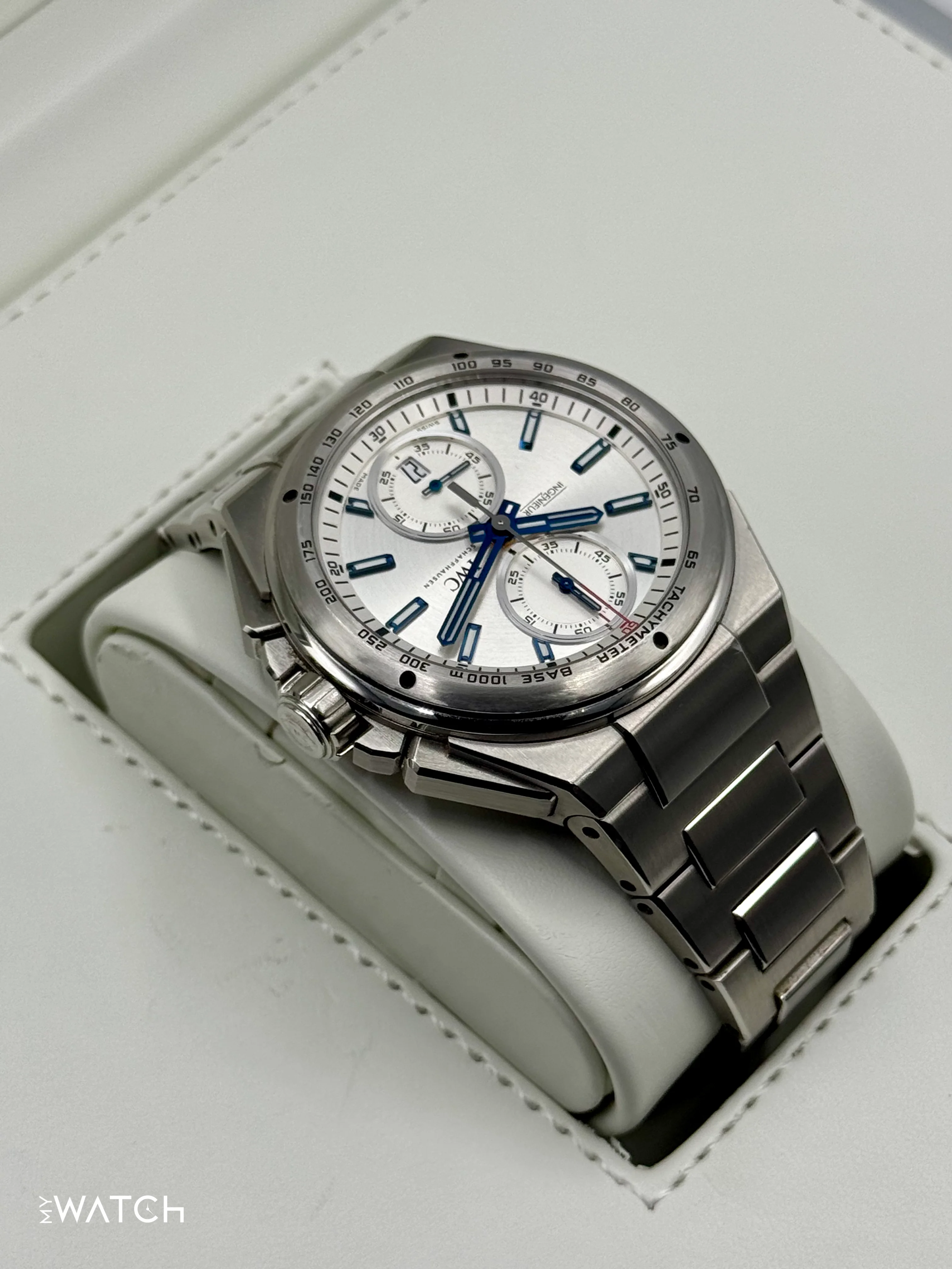 2014 IWC Ingenieur Chrono Racer 45mm IW378510 Stainless Steel Silver Dial - Image 8