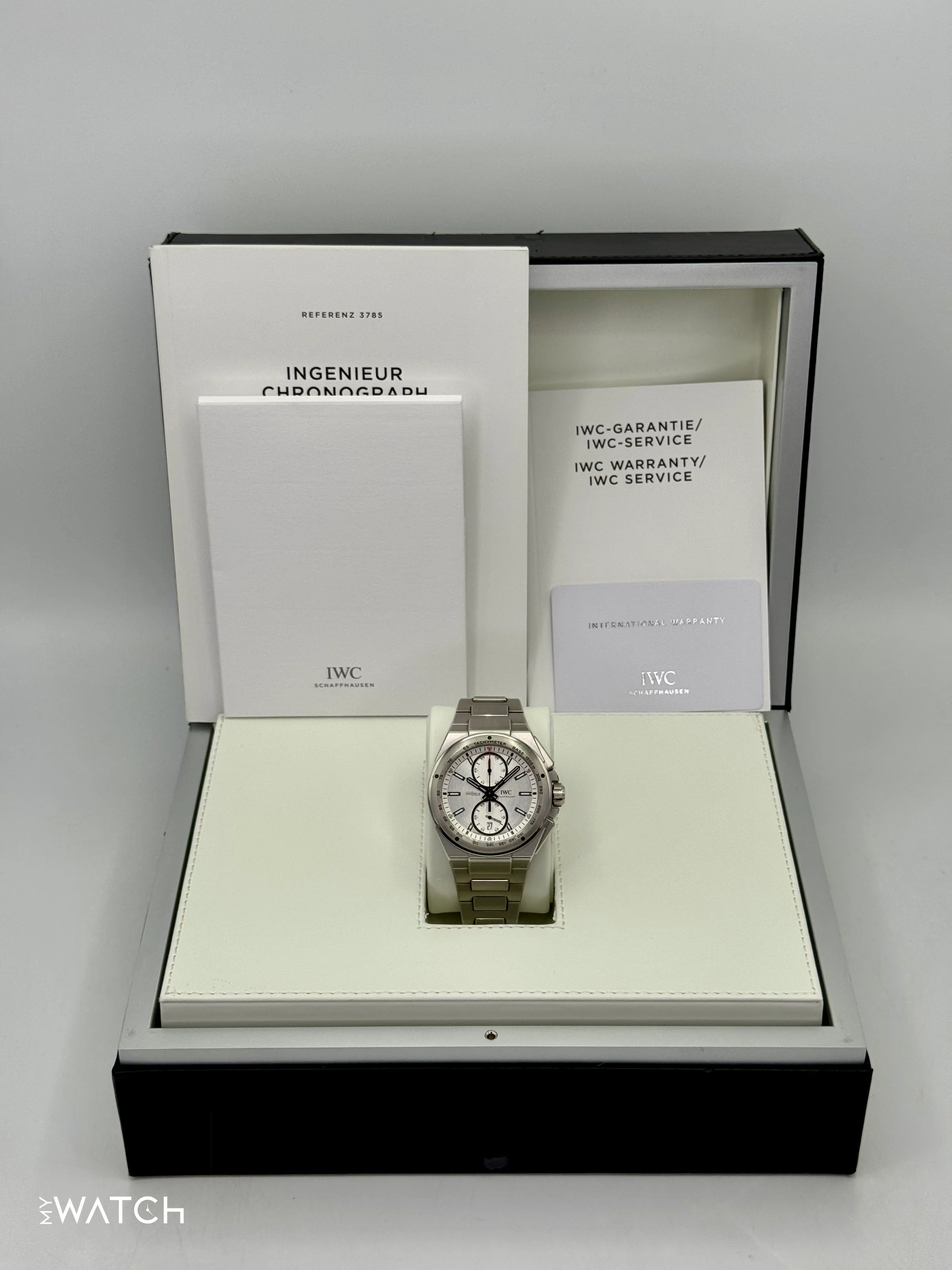 2014 IWC Ingenieur Chrono Racer 45mm IW378510 Stainless Steel Silver Dial - Image 9
