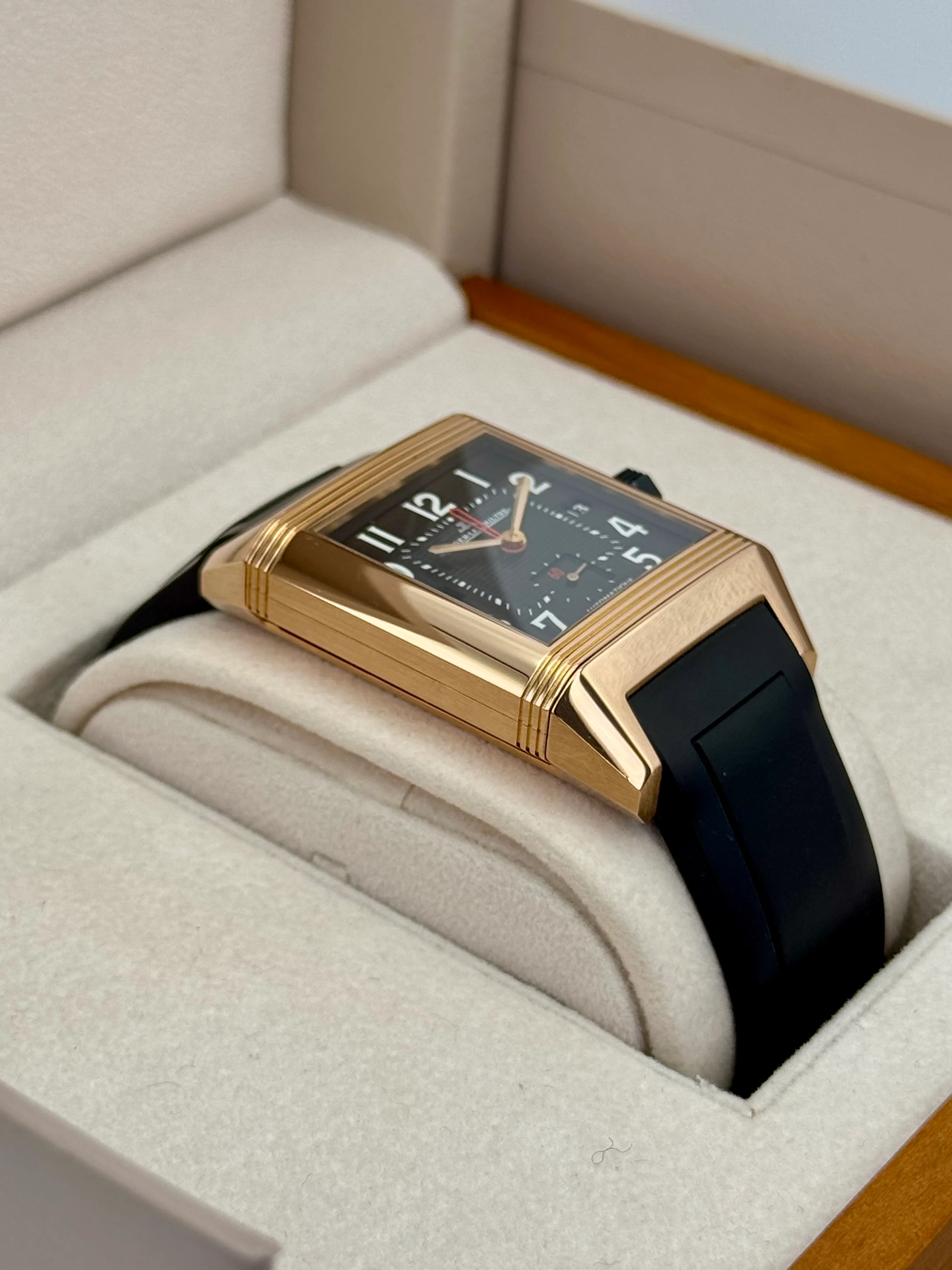 2014 Jaeger-Coultre Reverso Squadra Hometime 35mm 230.2.77 Rose Gold - Image 5