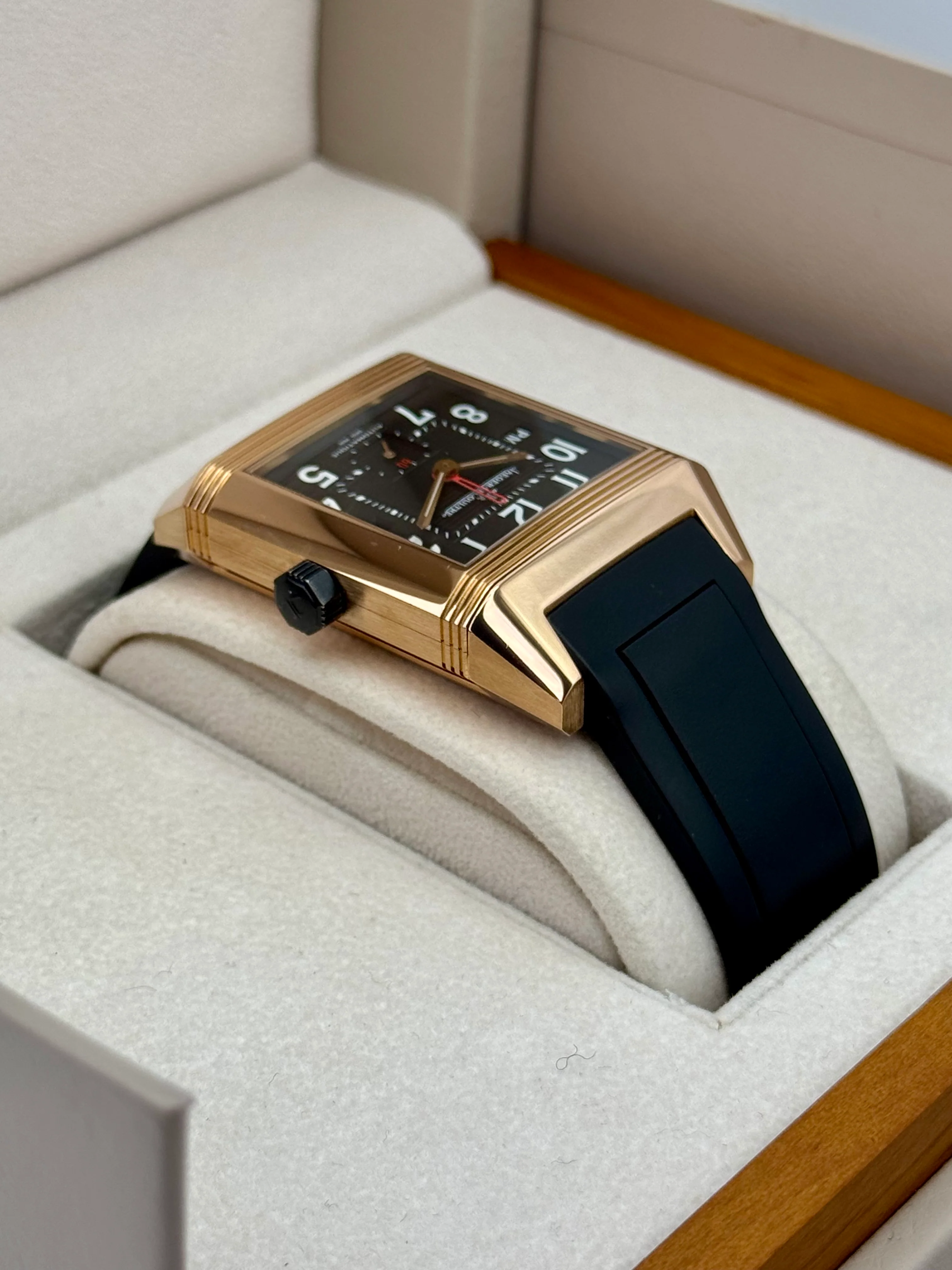 2014 Jaeger-Coultre Reverso Squadra Hometime 35mm 230.2.77 Rose Gold - Image 7