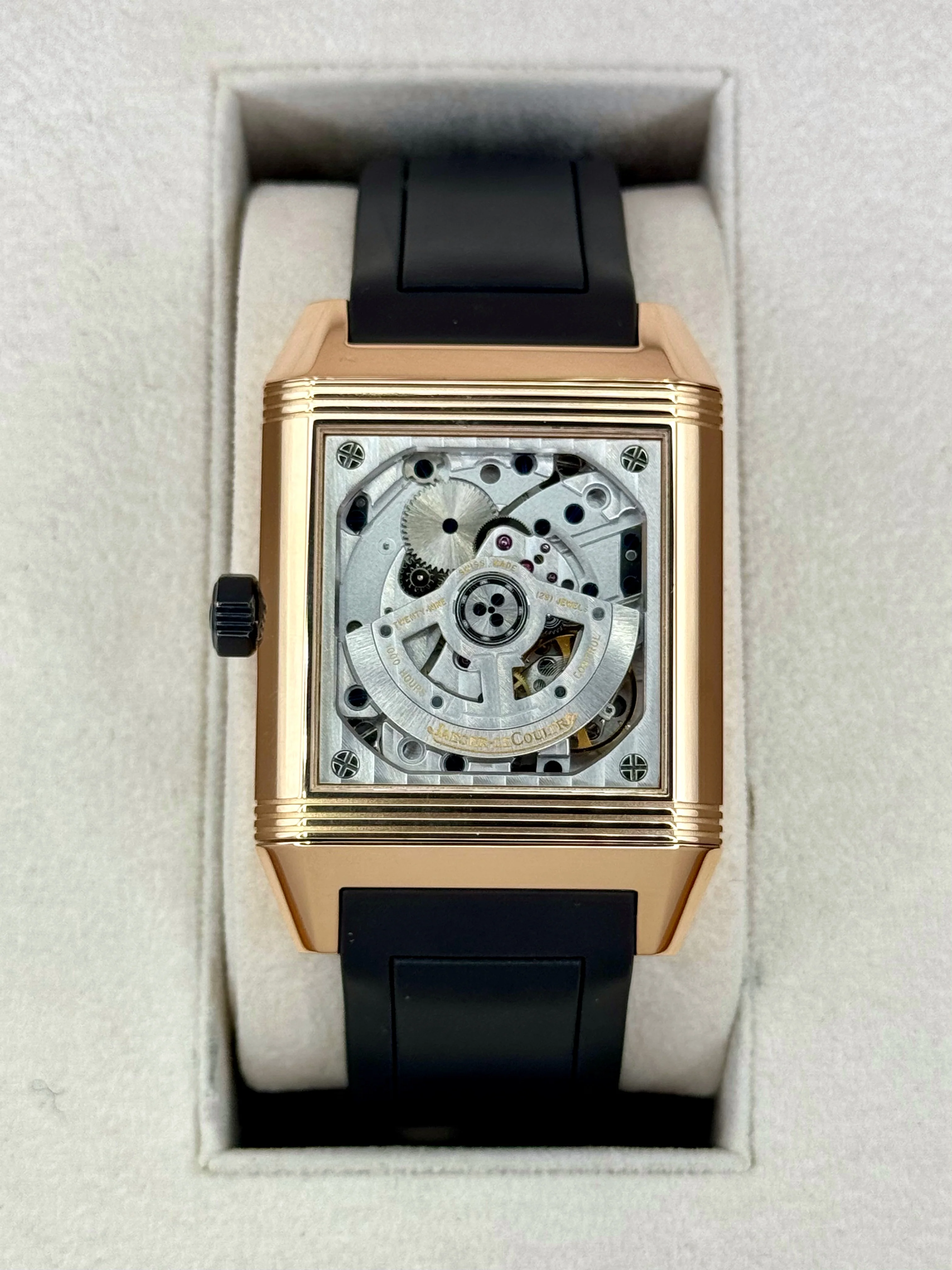 2014 Jaeger-Coultre Reverso Squadra Hometime 35mm 230.2.77 Rose Gold - Image 8