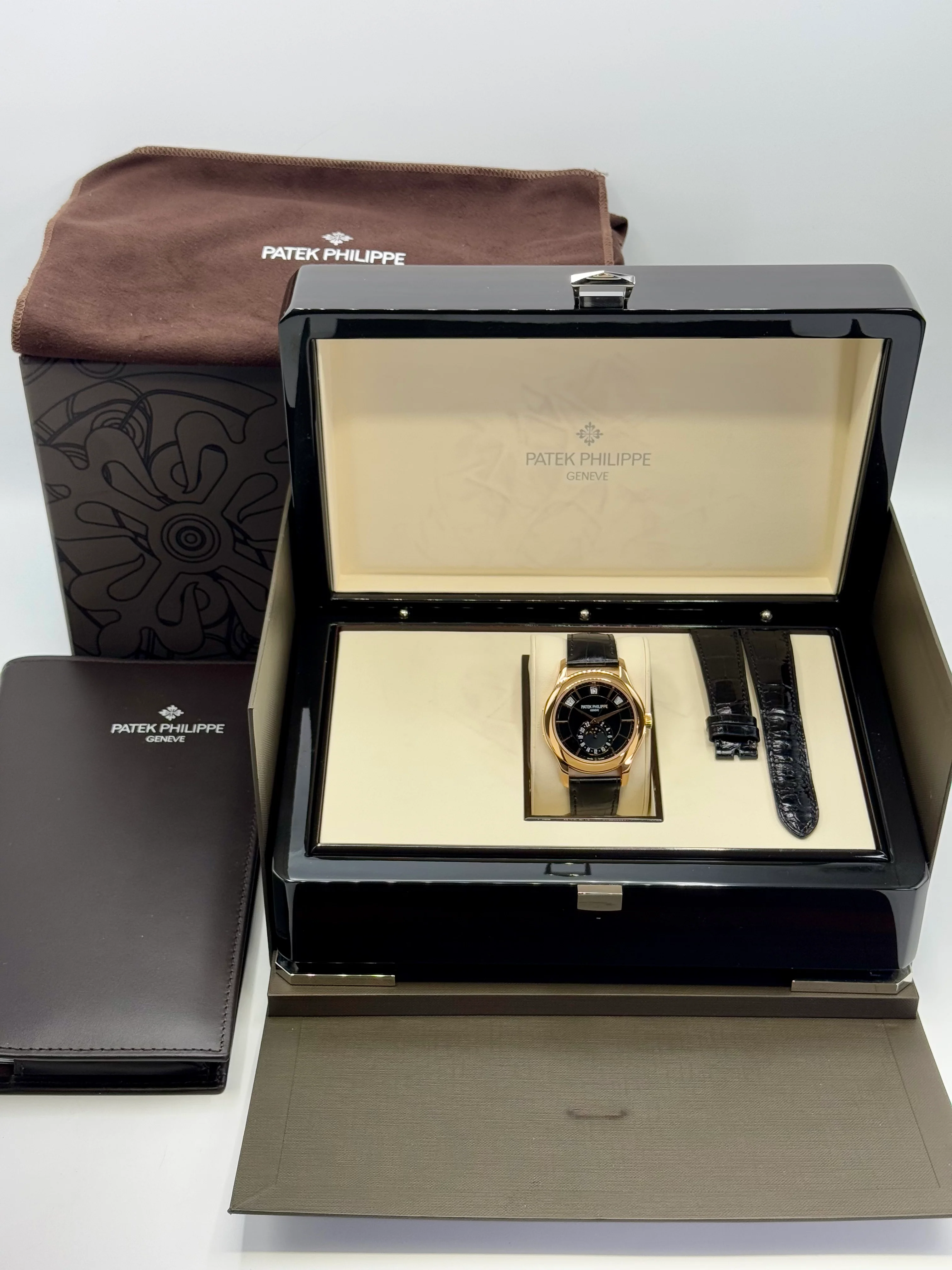 2014 Patek Philippe Annual Calender 40mm 5205R Rose Gold Black Dial - Image 11