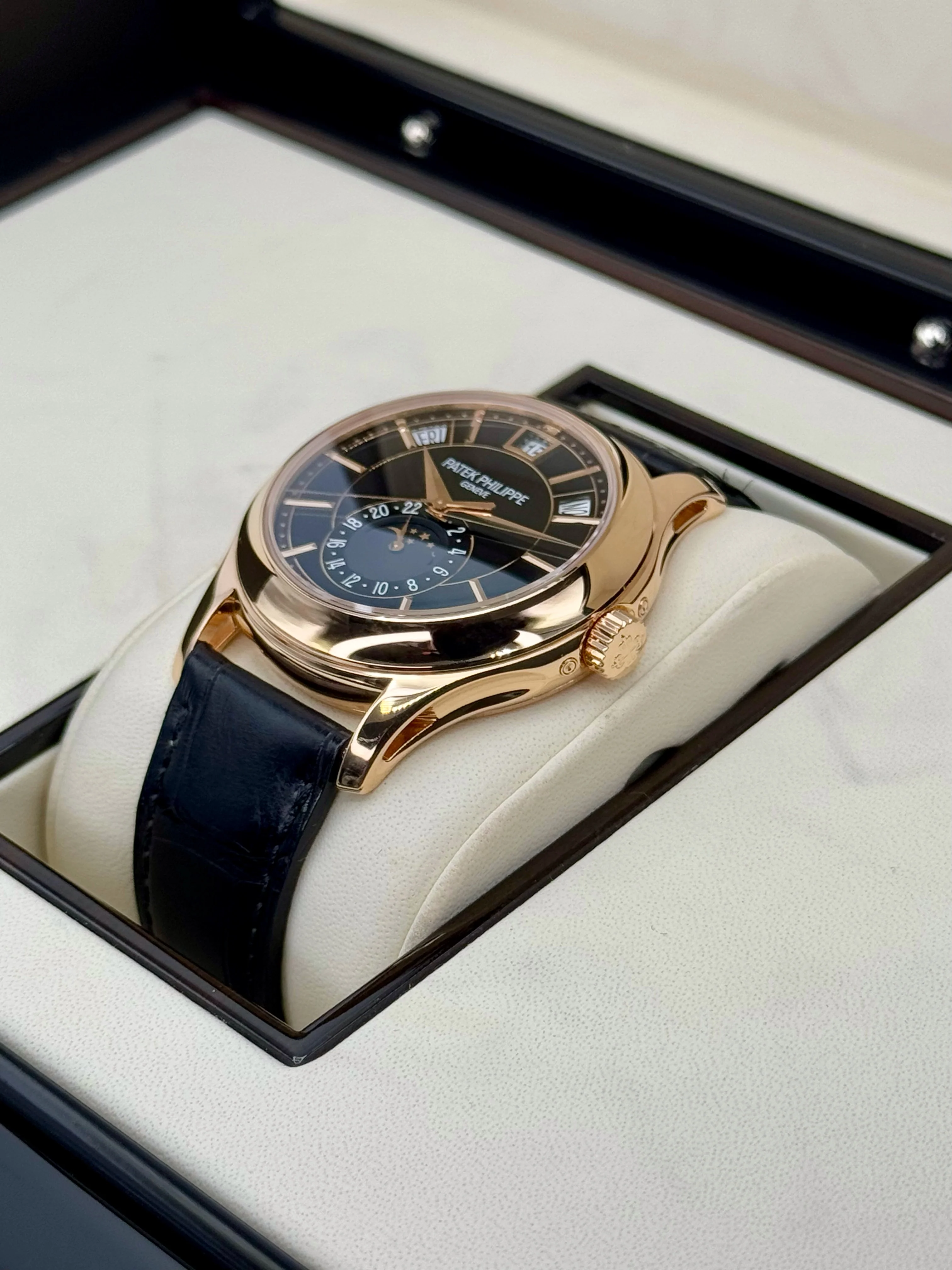 2014 Patek Philippe Annual Calender 40mm 5205R Rose Gold Black Dial - Image 5
