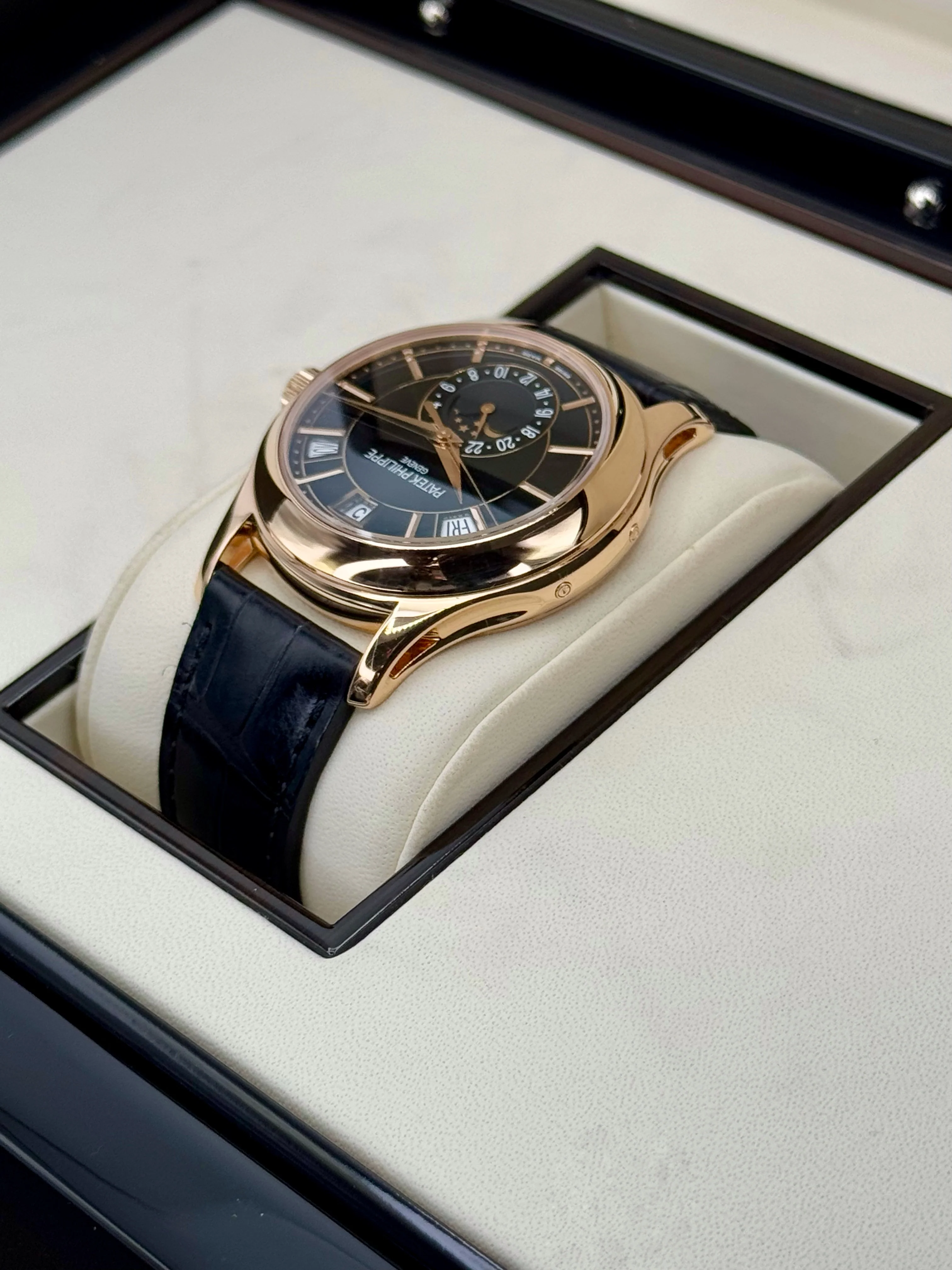 2014 Patek Philippe Annual Calender 40mm 5205R Rose Gold Black Dial - Image 7