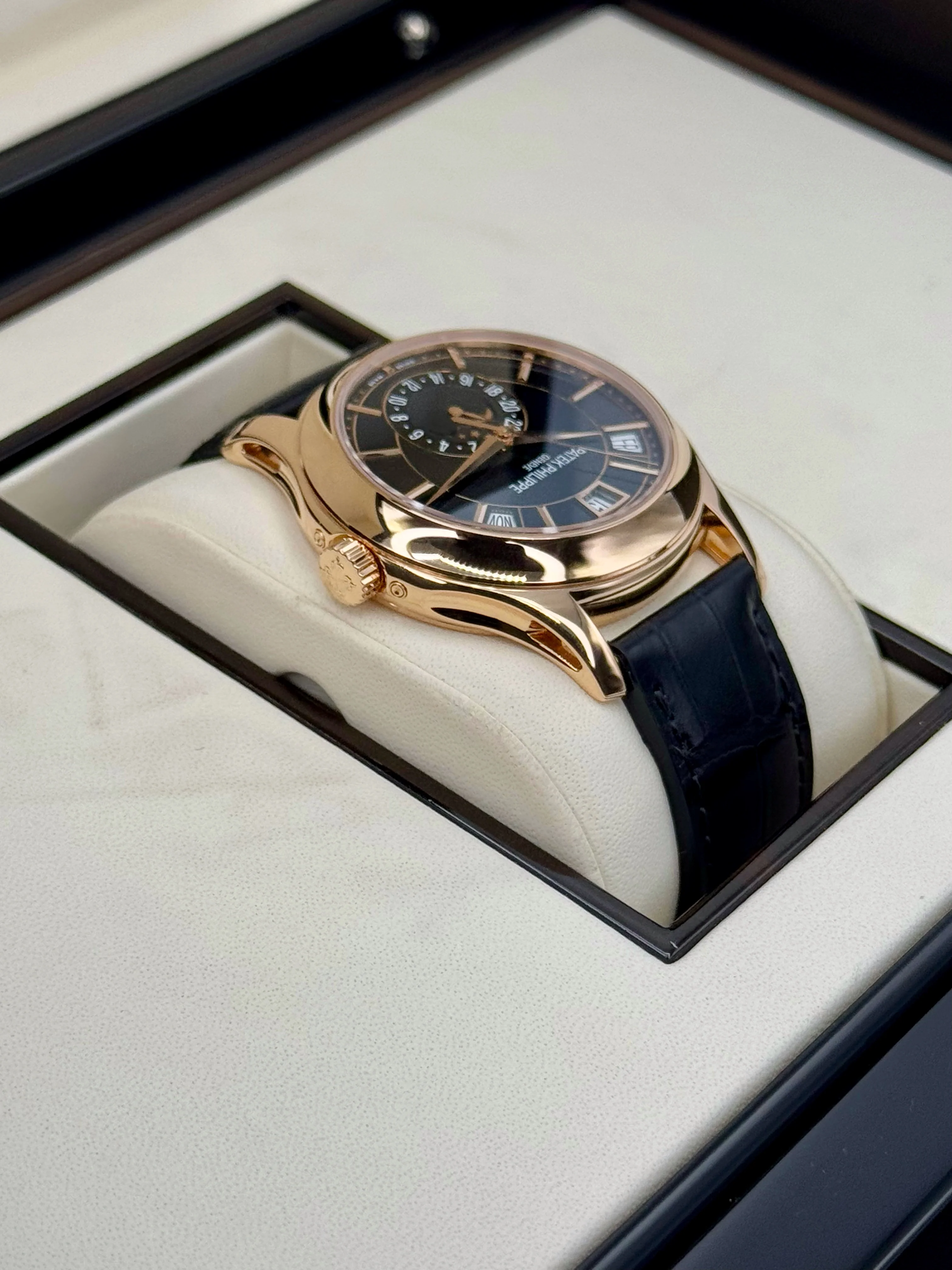 2014 Patek Philippe Annual Calender 40mm 5205R Rose Gold Black Dial - Image 8