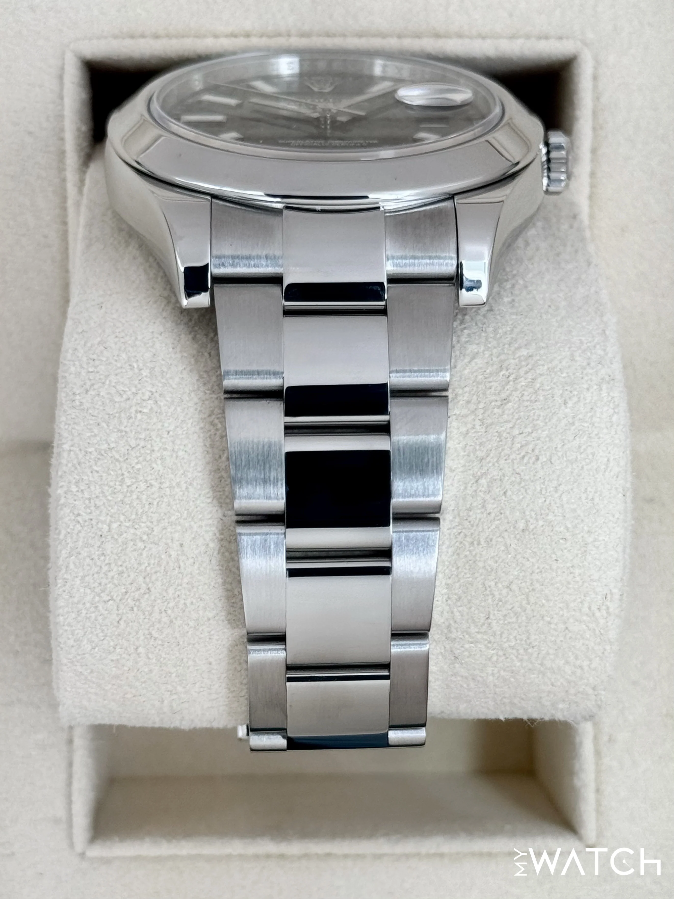 2014 Rolex Datejust II 41mm 116300 Stainless Steel Oyster Black Dial - Image 3