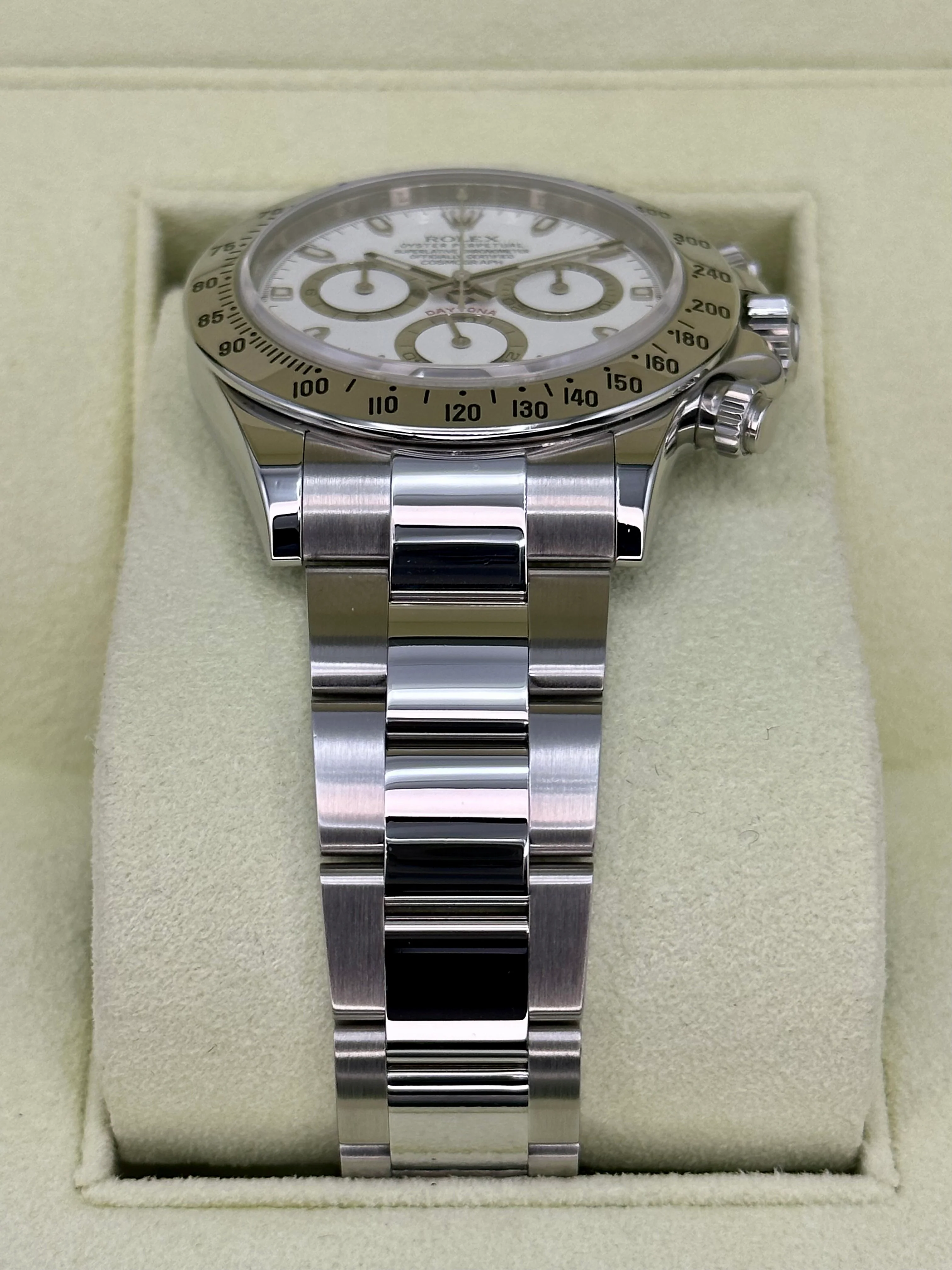 2014 Rolex Daytona 40mm 116520 Stainless Steel White APH Dial - Image 3