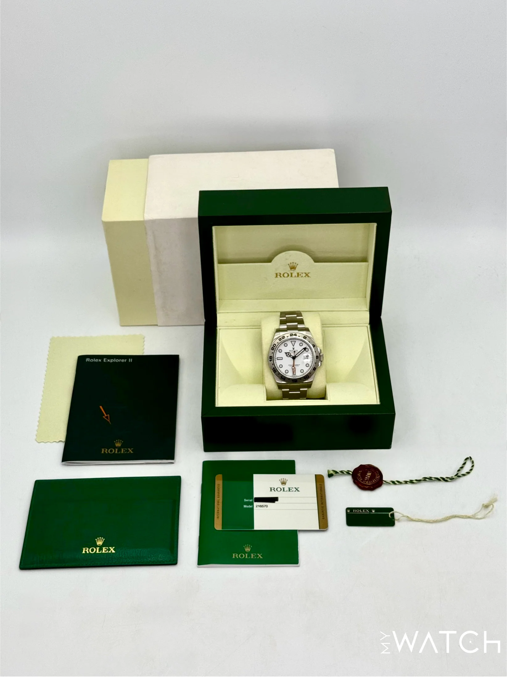 2014 Rolex Explorer II 42mm 216570 Polar White Dial - Image 10