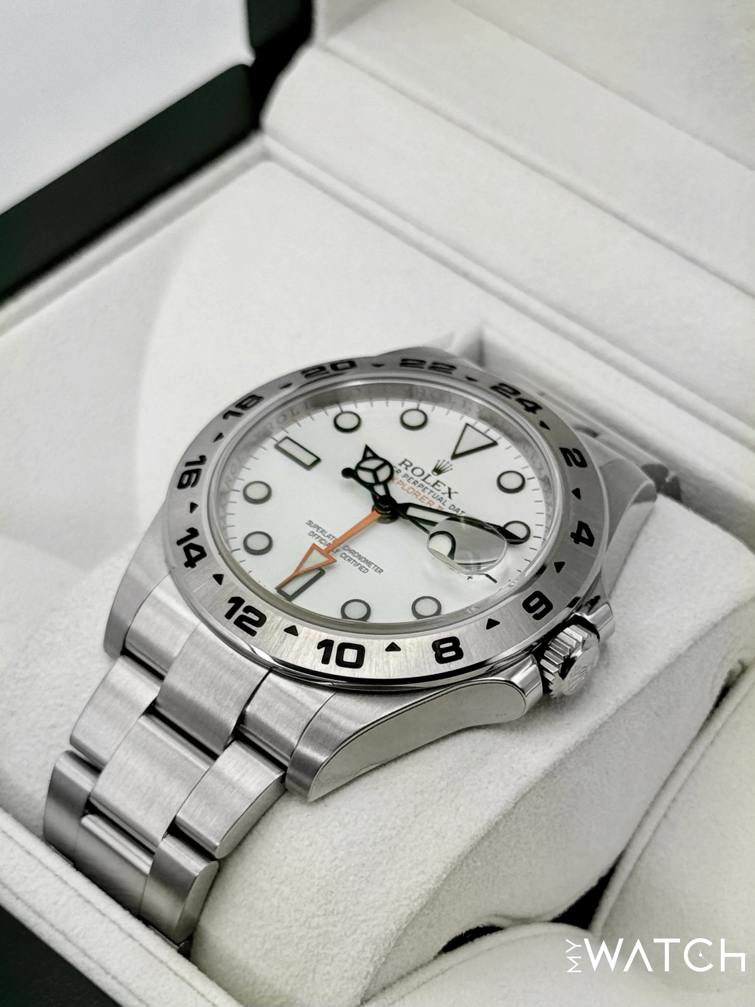 2014 Rolex Explorer II 42mm 216570 Polar White Dial - Image 5