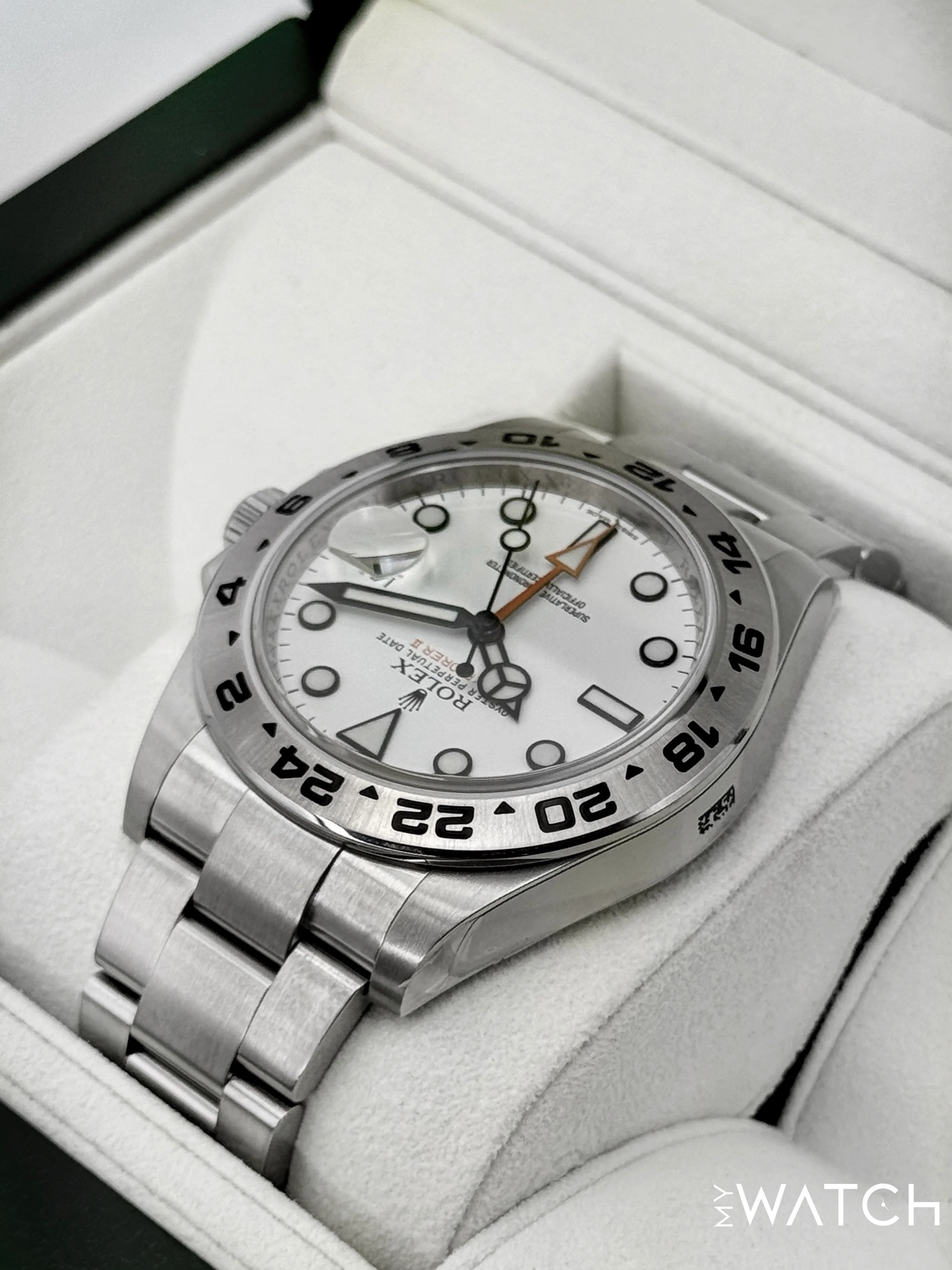2014 Rolex Explorer II 42mm 216570 Polar White Dial - Image 7