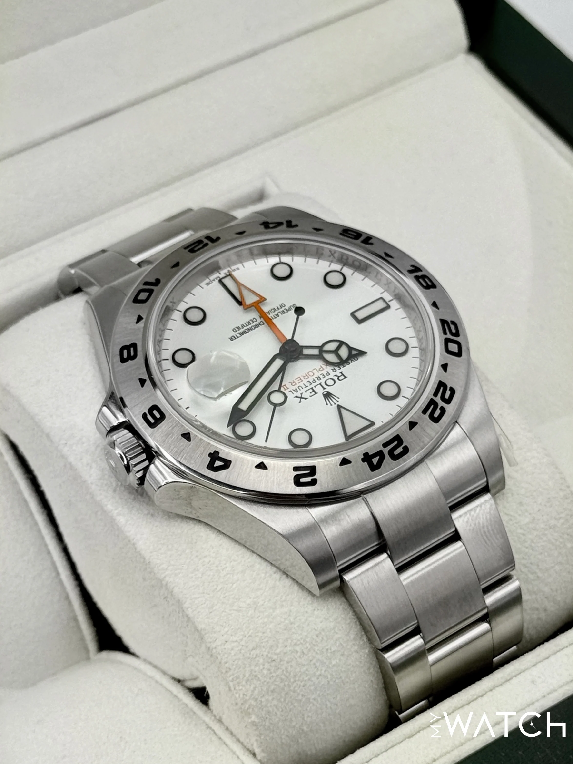 2014 Rolex Explorer II 42mm 216570 Polar White Dial - Image 8