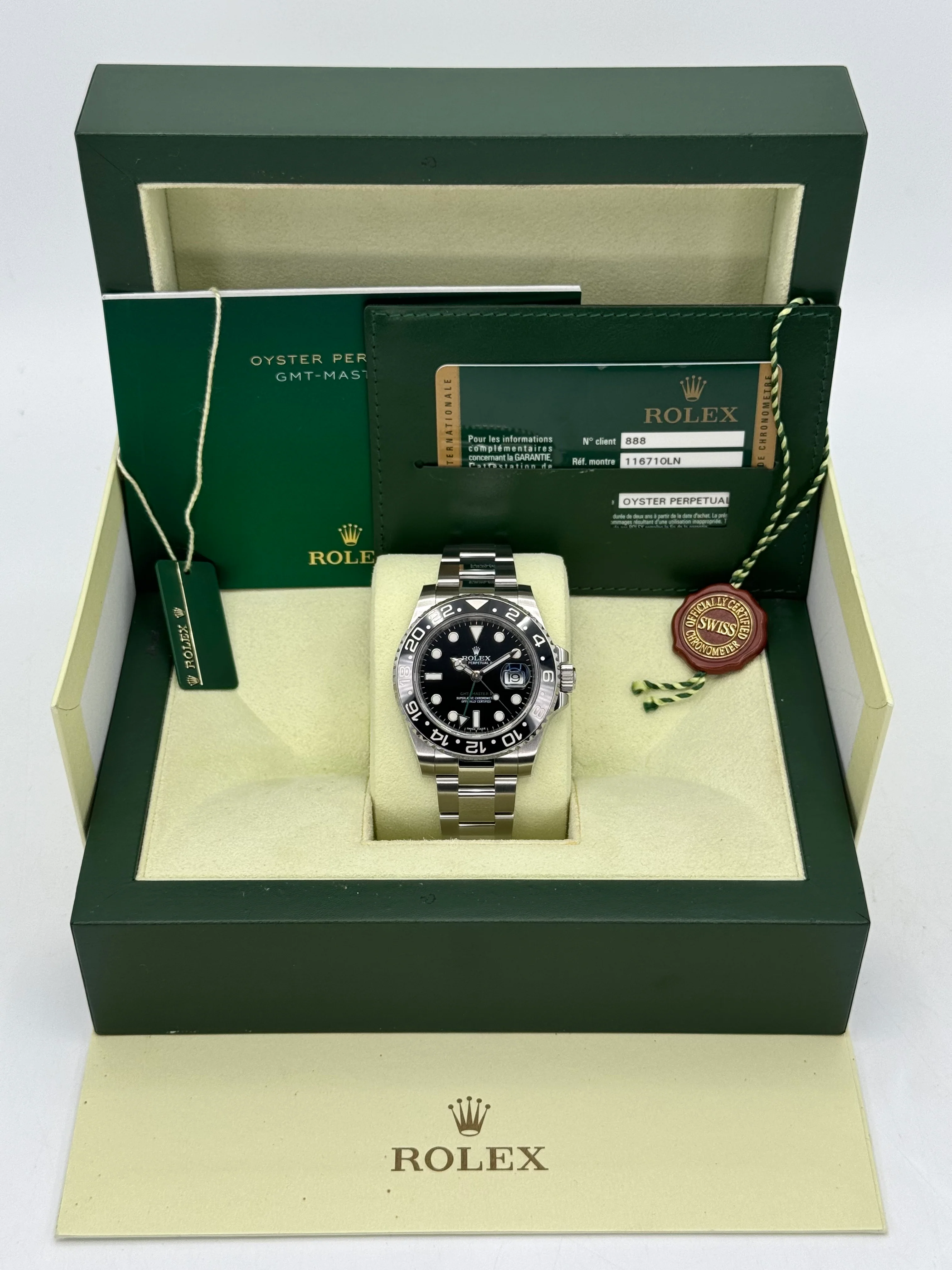 2014 Rolex GMT-Master II 40mm 116710LN Stainless Steel Black Dial - Image 11
