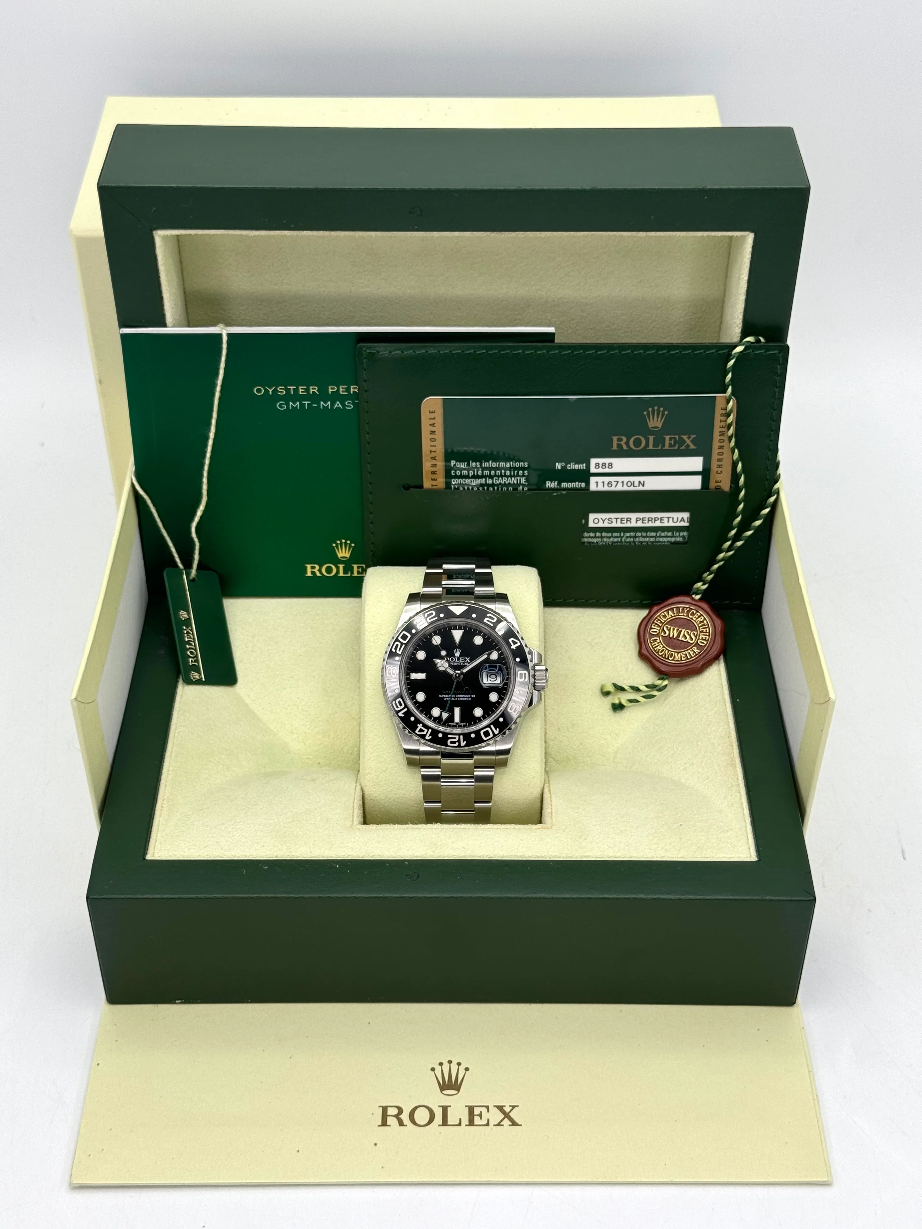 2014 Rolex GMT-Master II 40mm 116710LN Stainless Steel Black Dial - Image 12