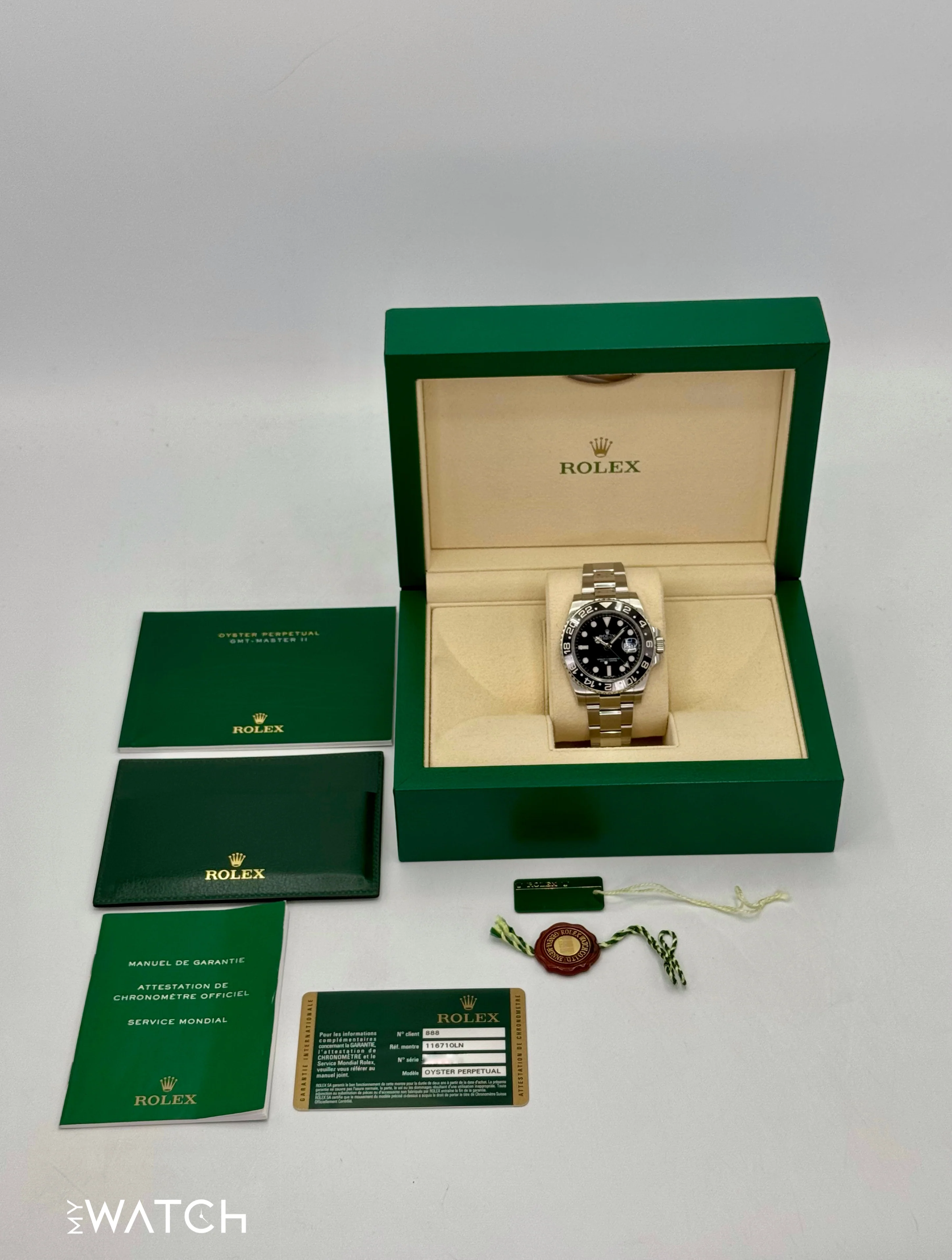 2014 Rolex GMT-Master II 40mm 116710LN Stainless Steel Black Dial - Image 10