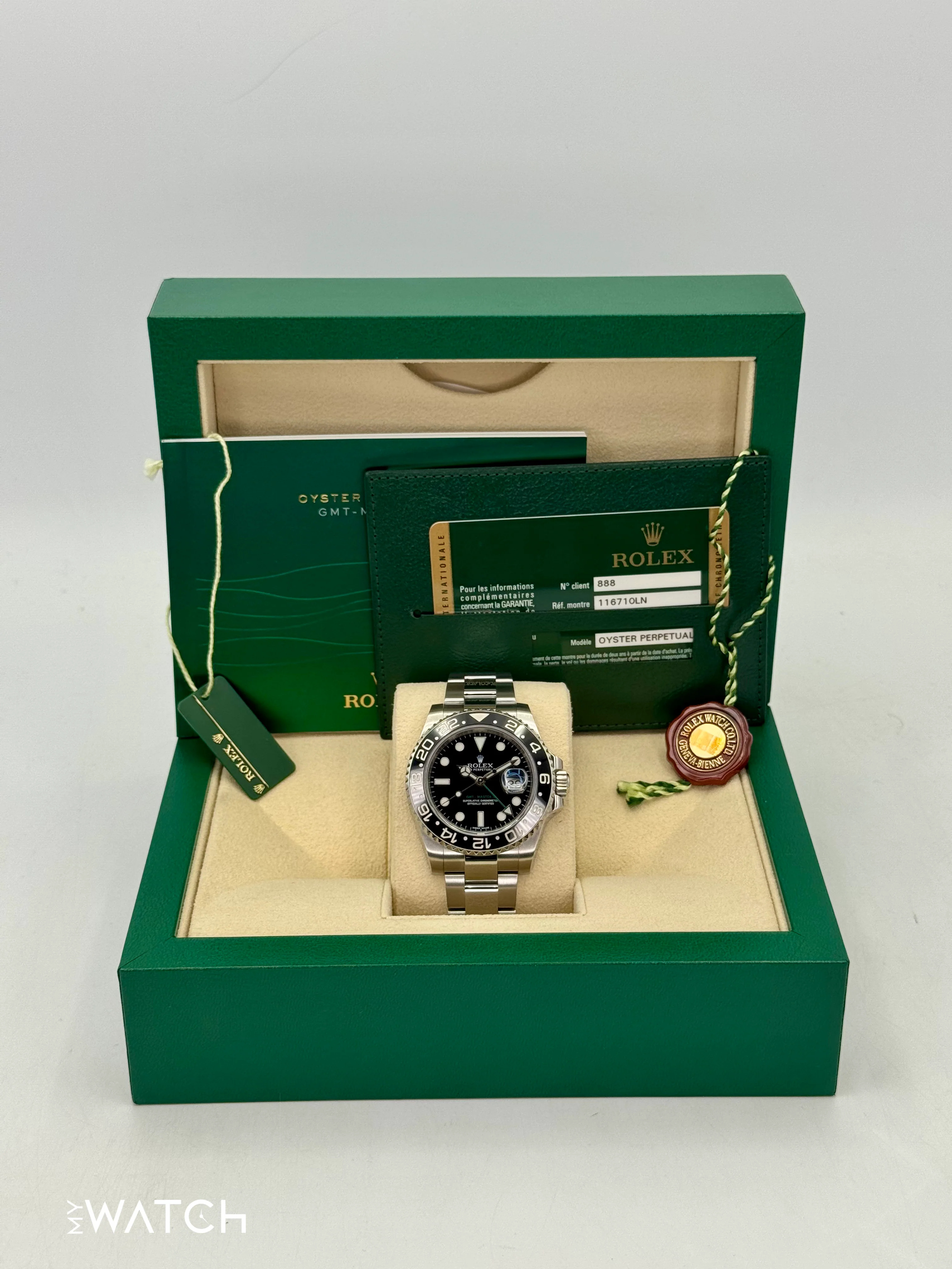 2014 Rolex GMT-Master II 40mm 116710LN Stainless Steel Black Dial - Image 9
