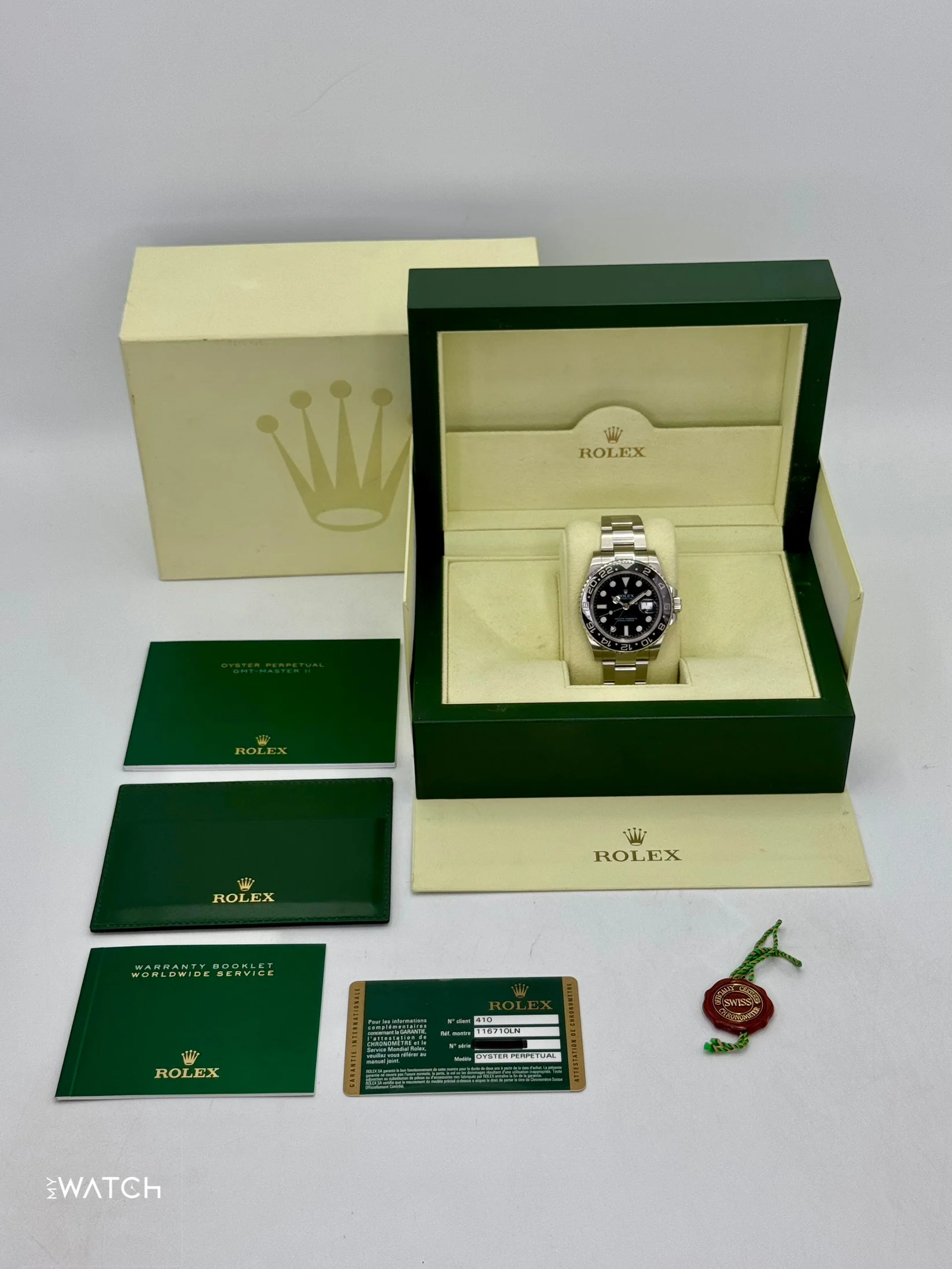 2014 Rolex GMT-Master II 40mm 116710LN Stainless Steel Black Dial - Image 10