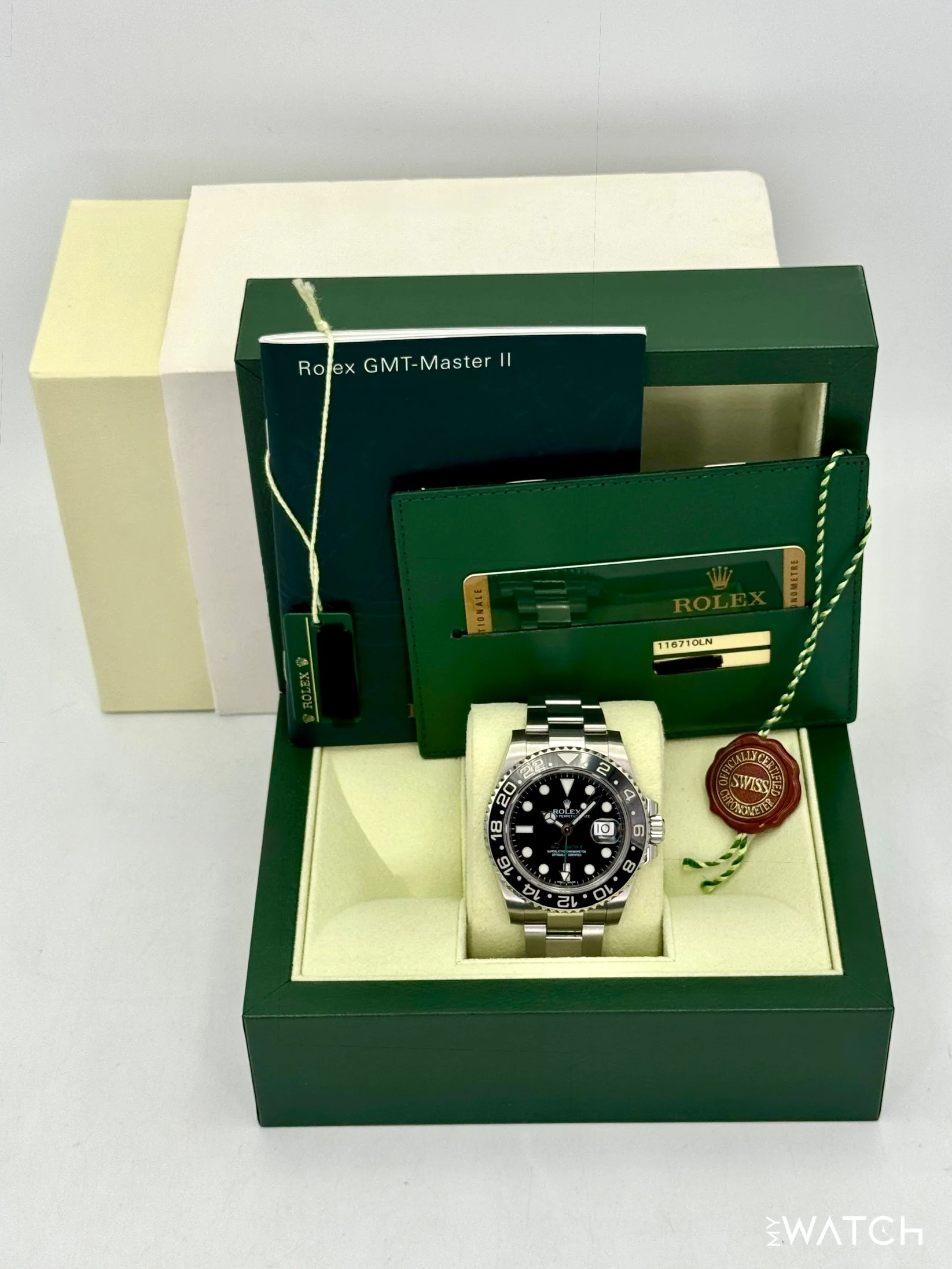 2014 Rolex GMT-Master II 40mm 116710LN Stainless Steel Black Dial - Image 9
