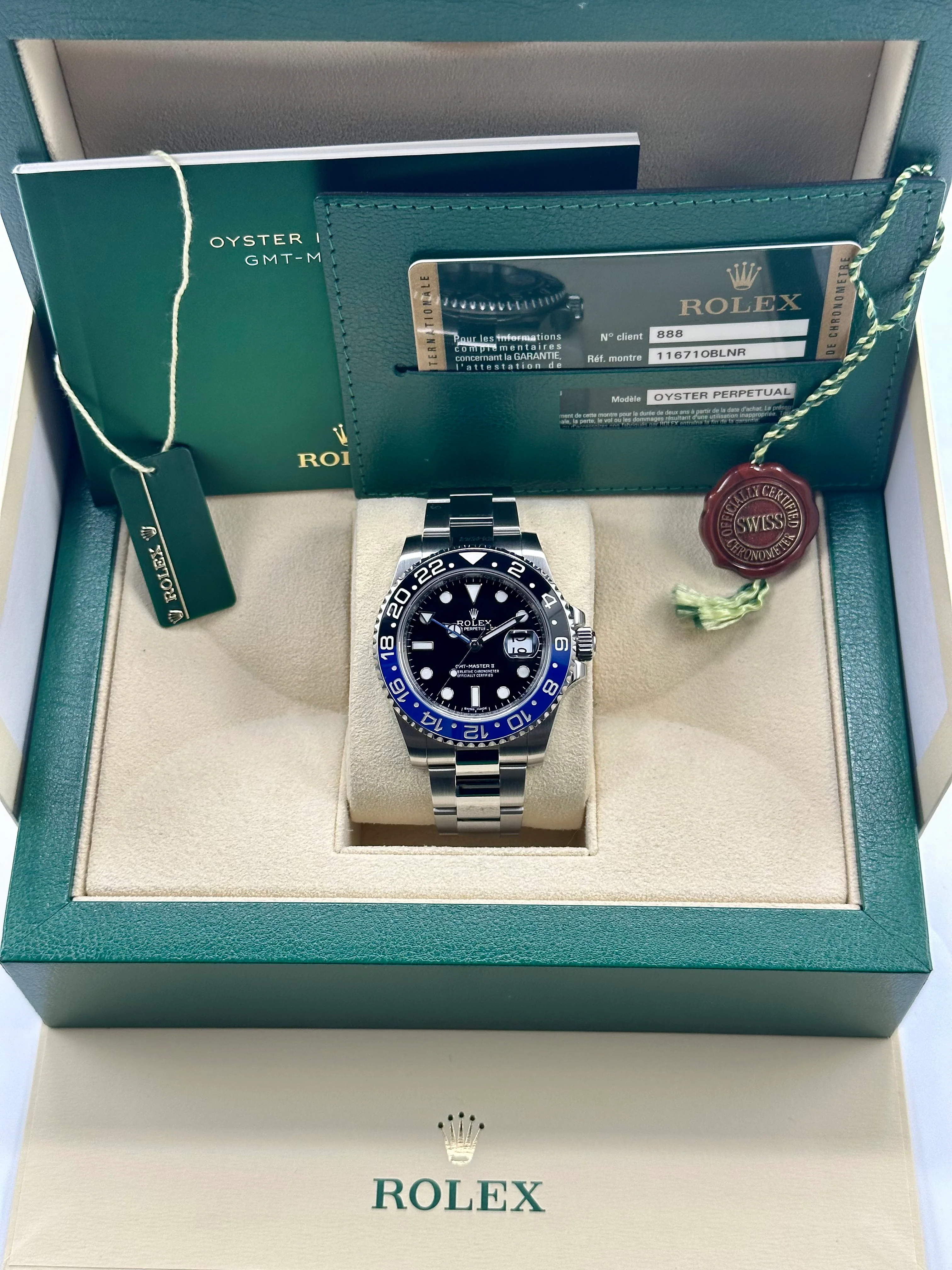 2014 Rolex GMT-Master II "Batman" 40mm 116710BLNR Oyster - Image 12