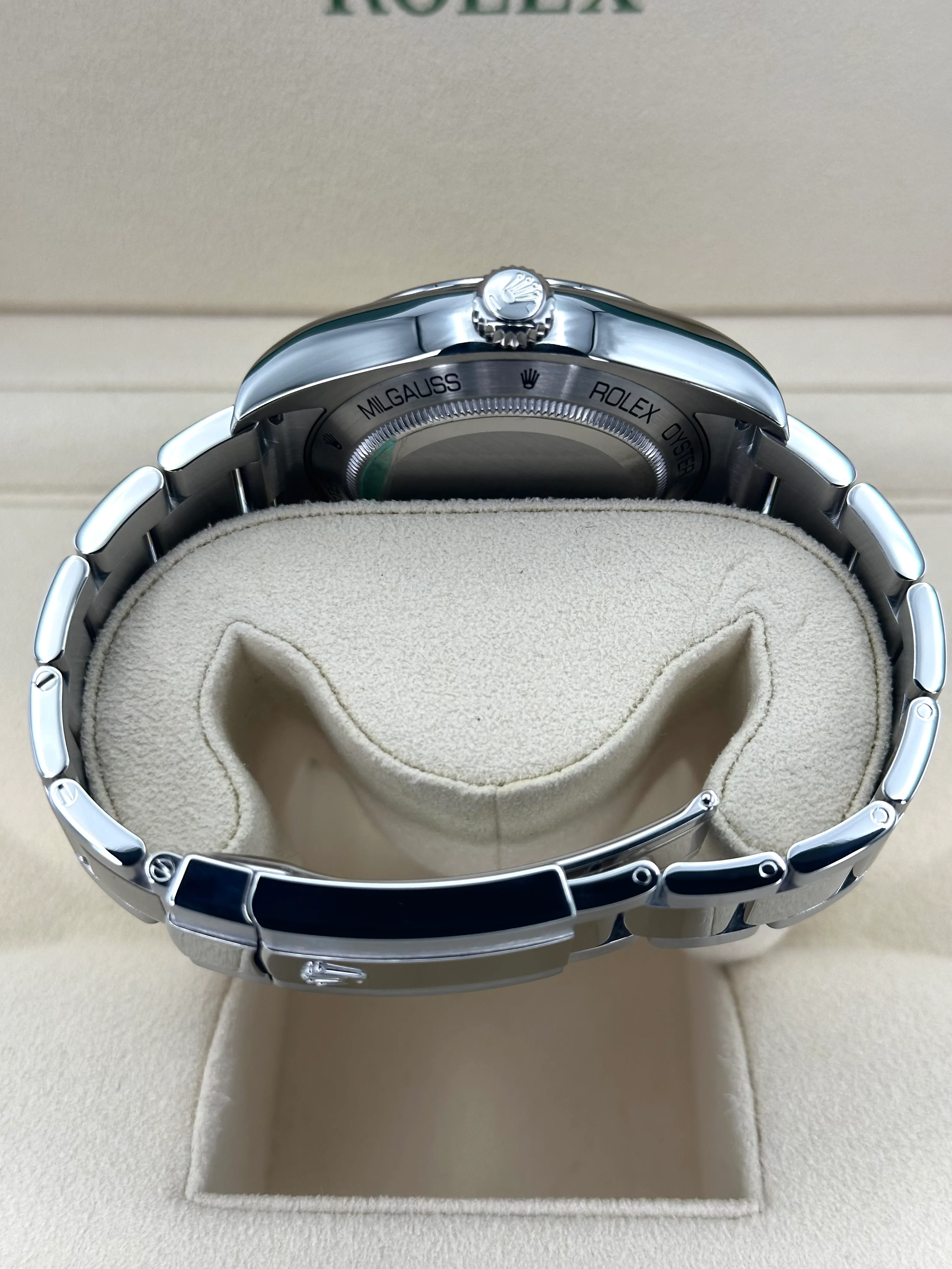 2014 Rolex Milgauss 40mm 116400GV Stainless Steel Black Dial - Image 9