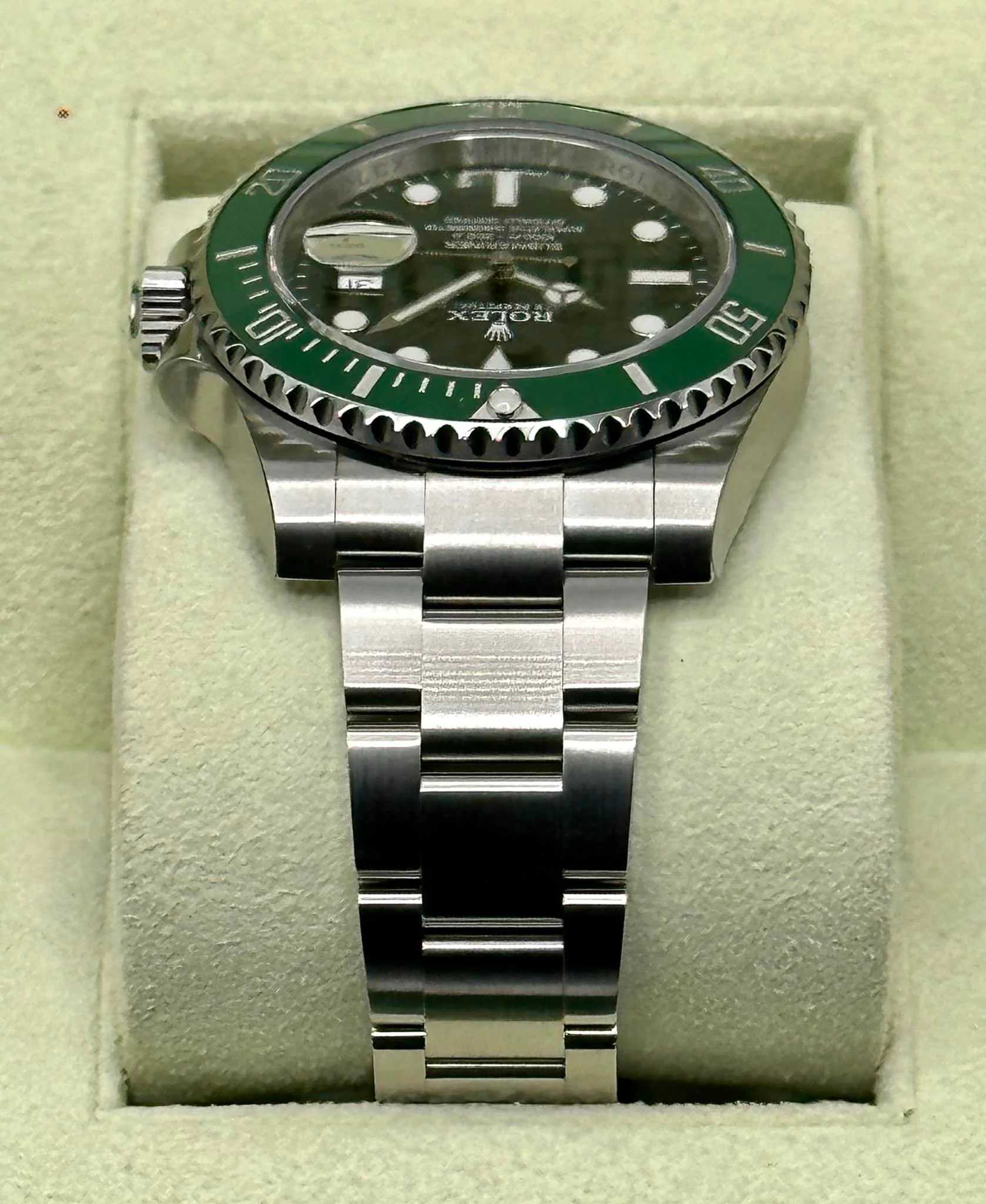 NEW OLD STOCK 2014 Rolex Submariner "Hulk" 40mm 116610LV Green Dial - Image 4