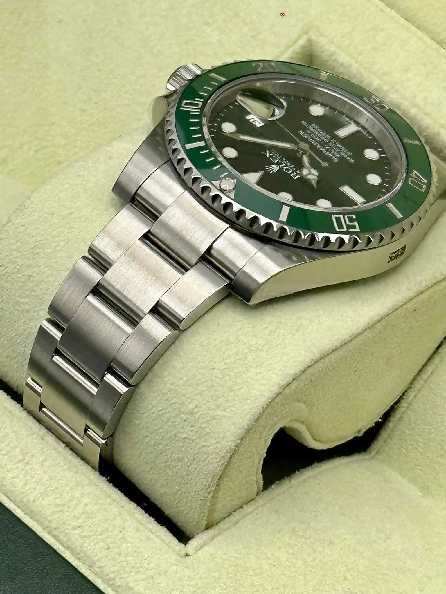 NEW OLD STOCK 2014 Rolex Submariner "Hulk" 40mm 116610LV Green Dial - Image 5