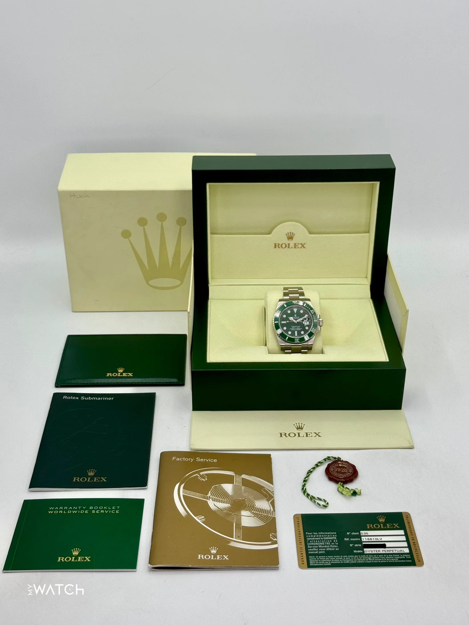 2014 Rolex Submariner "Hulk" 40mm 116610LV Green Dial - Image 10