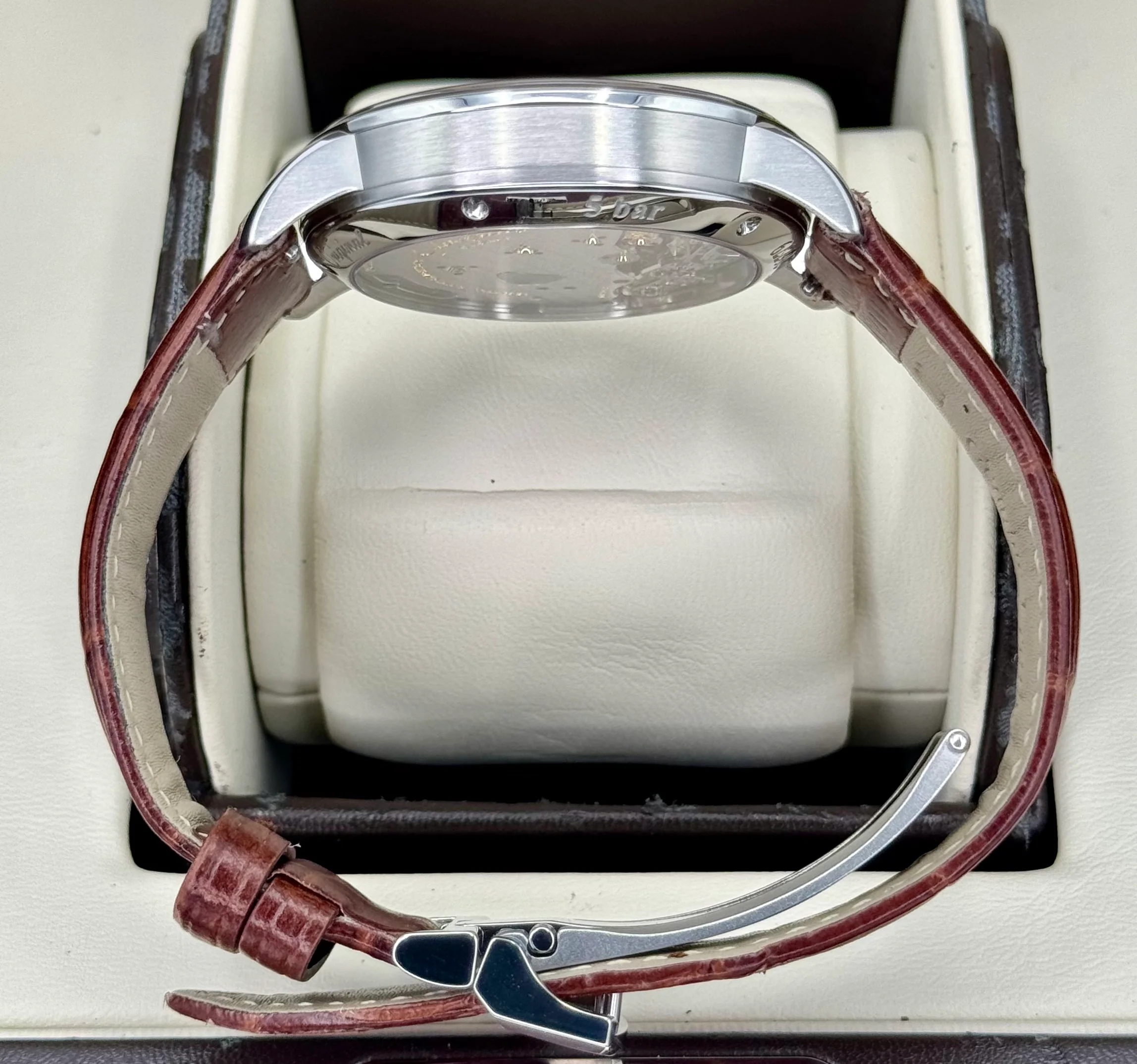 2015 Glashutte Original Panoreserve 40mm 1-65-01-22-12-04 Silver Dial - Image 10
