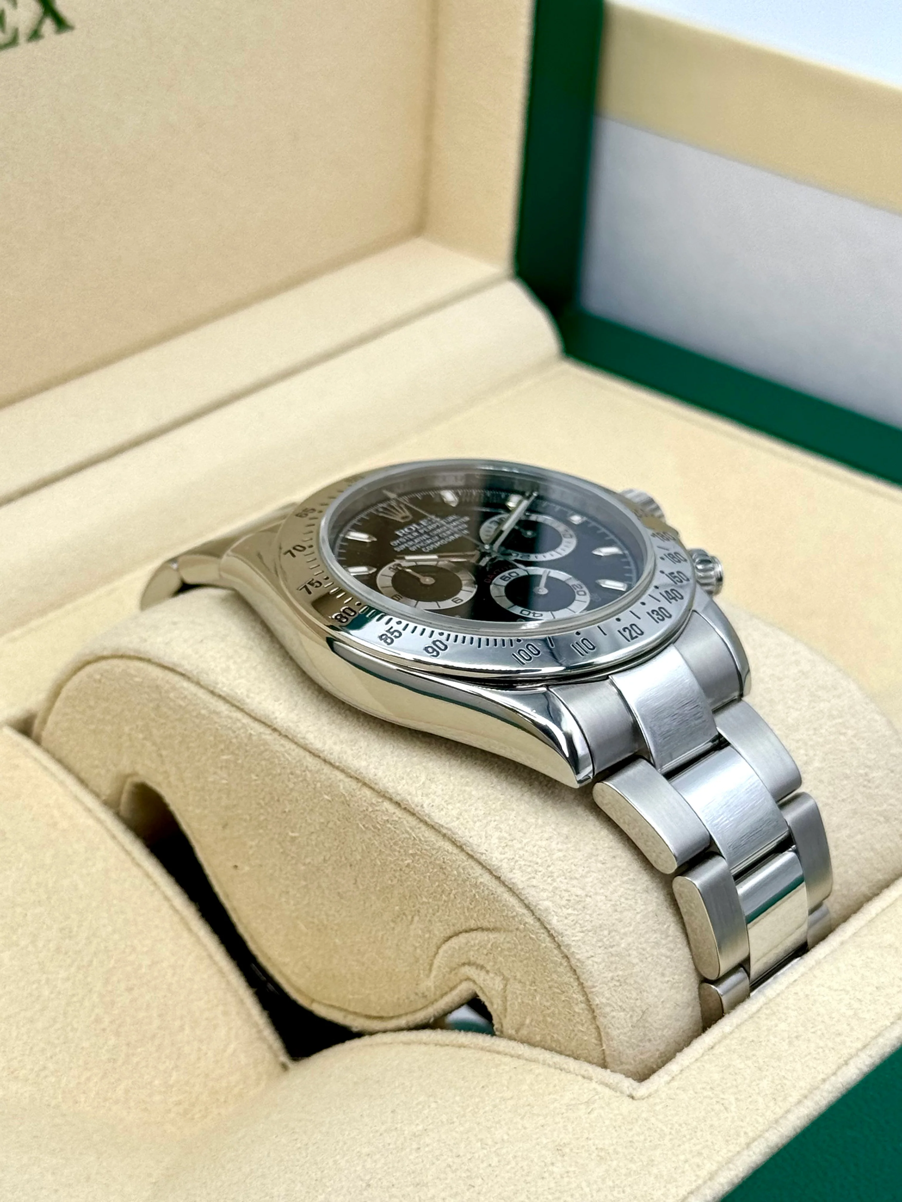 2015 Rolex Daytona 40mm 116520 Stainless Steel Black Dial - Image 6