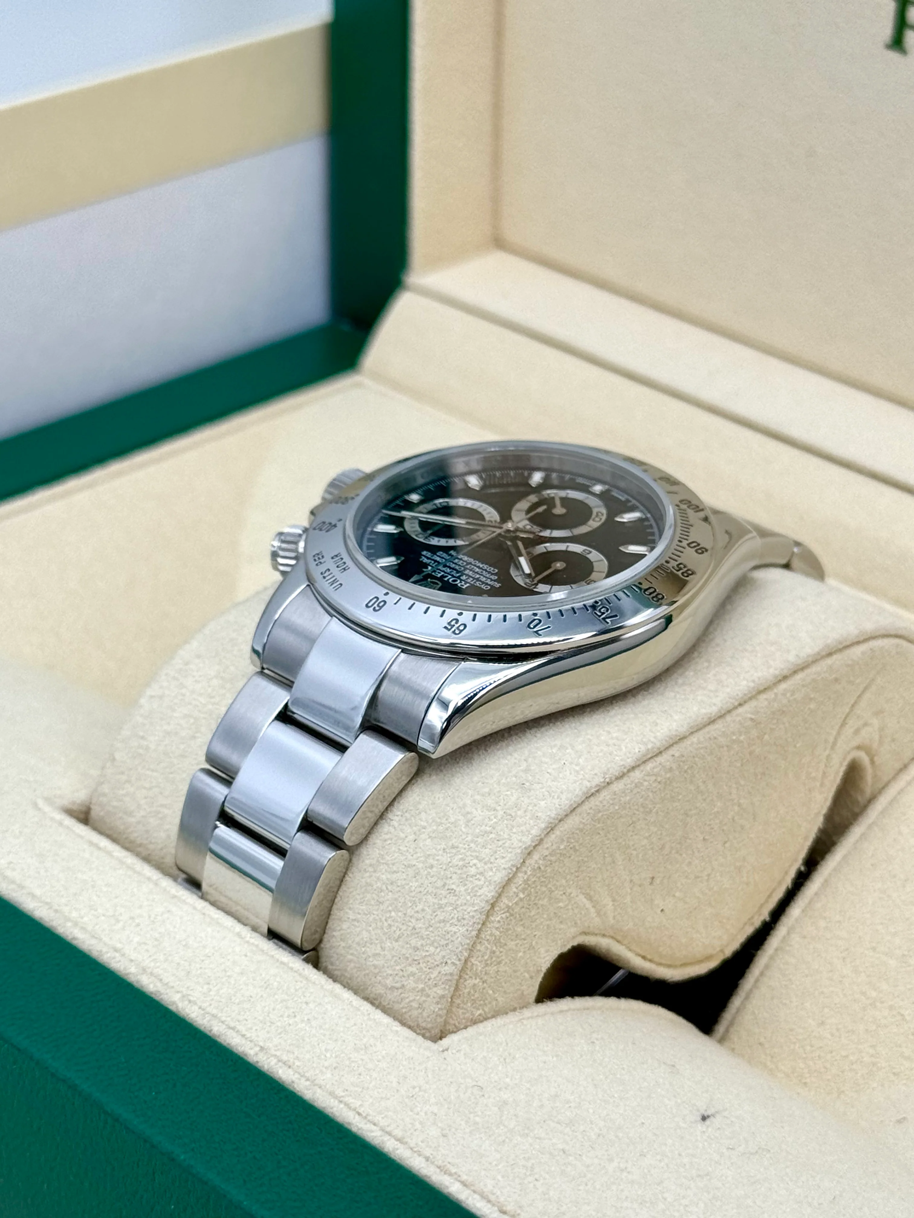 2015 Rolex Daytona 40mm 116520 Stainless Steel Black Dial - Image 7