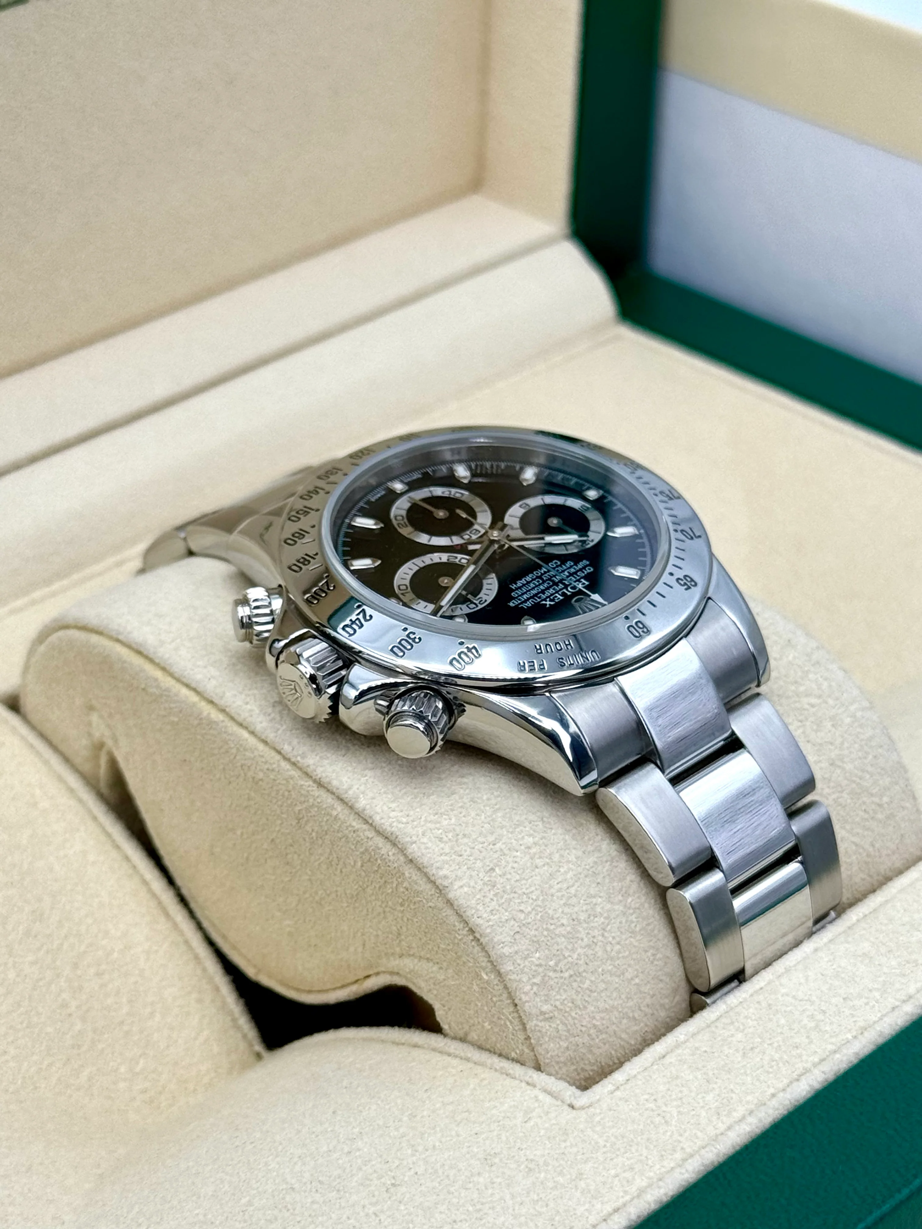 2015 Rolex Daytona 40mm 116520 Stainless Steel Black Dial - Image 8