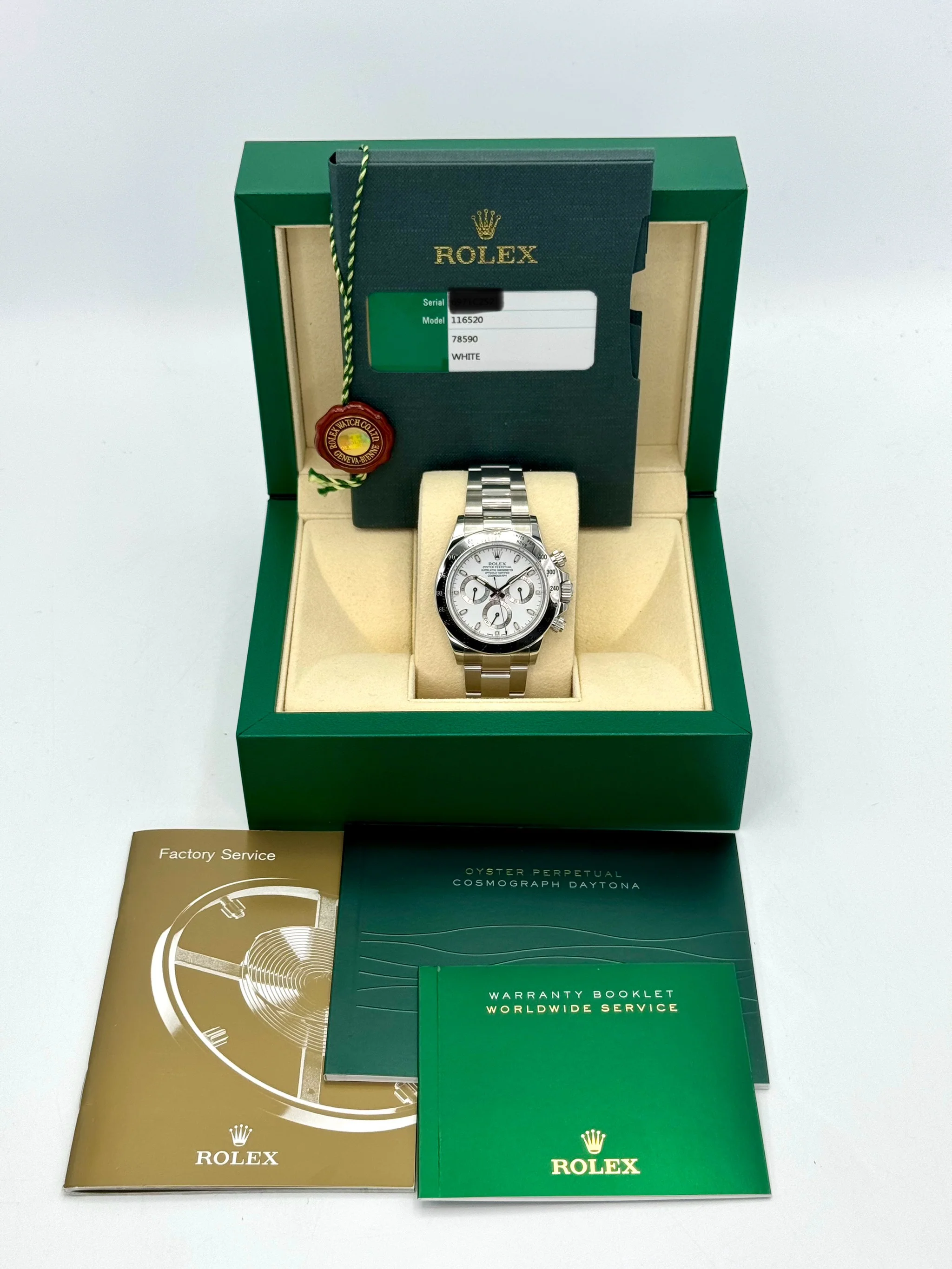 2015 Rolex Daytona 40mm 116520 Stainless Steel White APH Dial - Image 11
