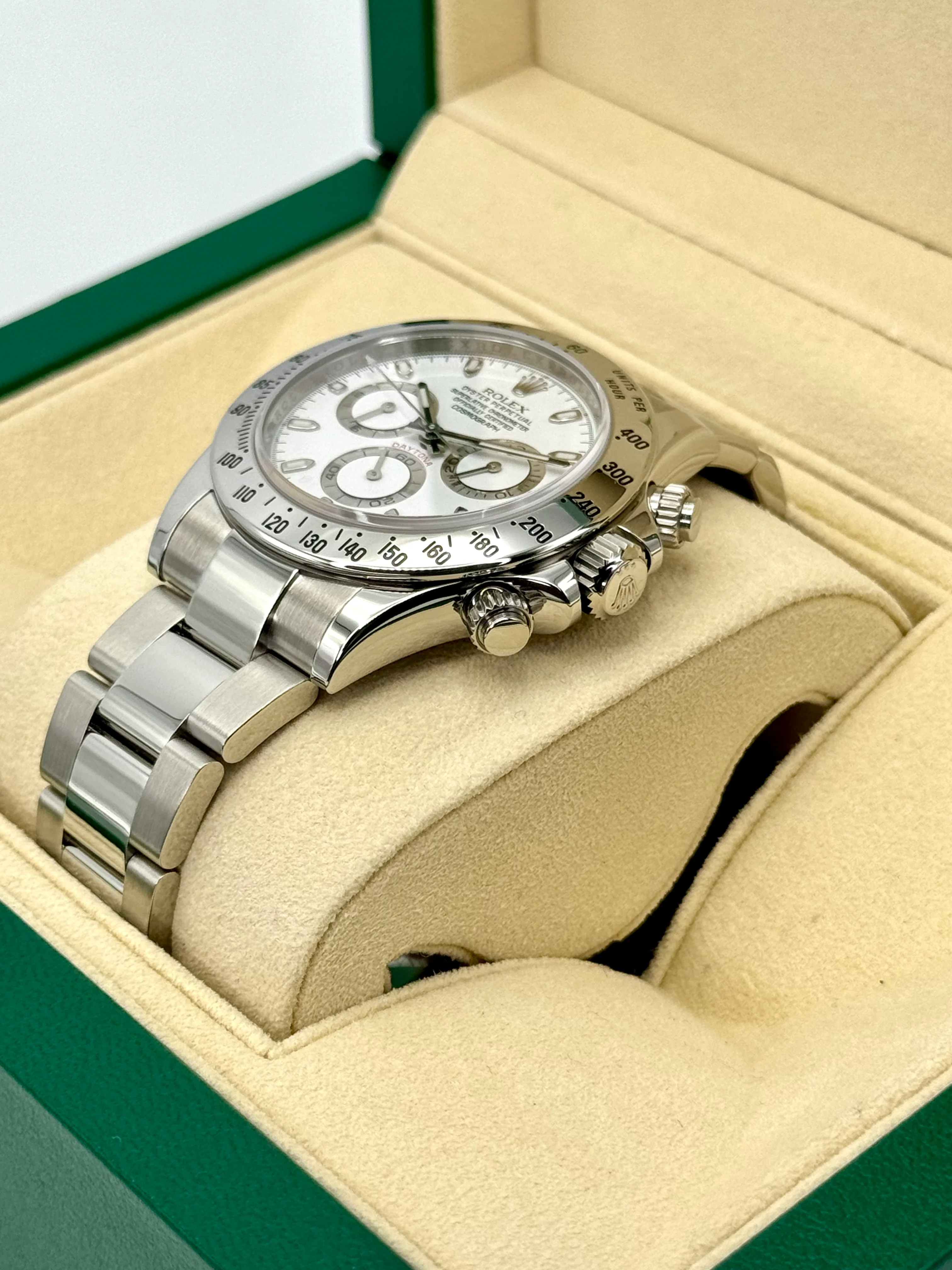 2015 Rolex Daytona 40mm 116520 Stainless Steel White APH Dial - Image 5