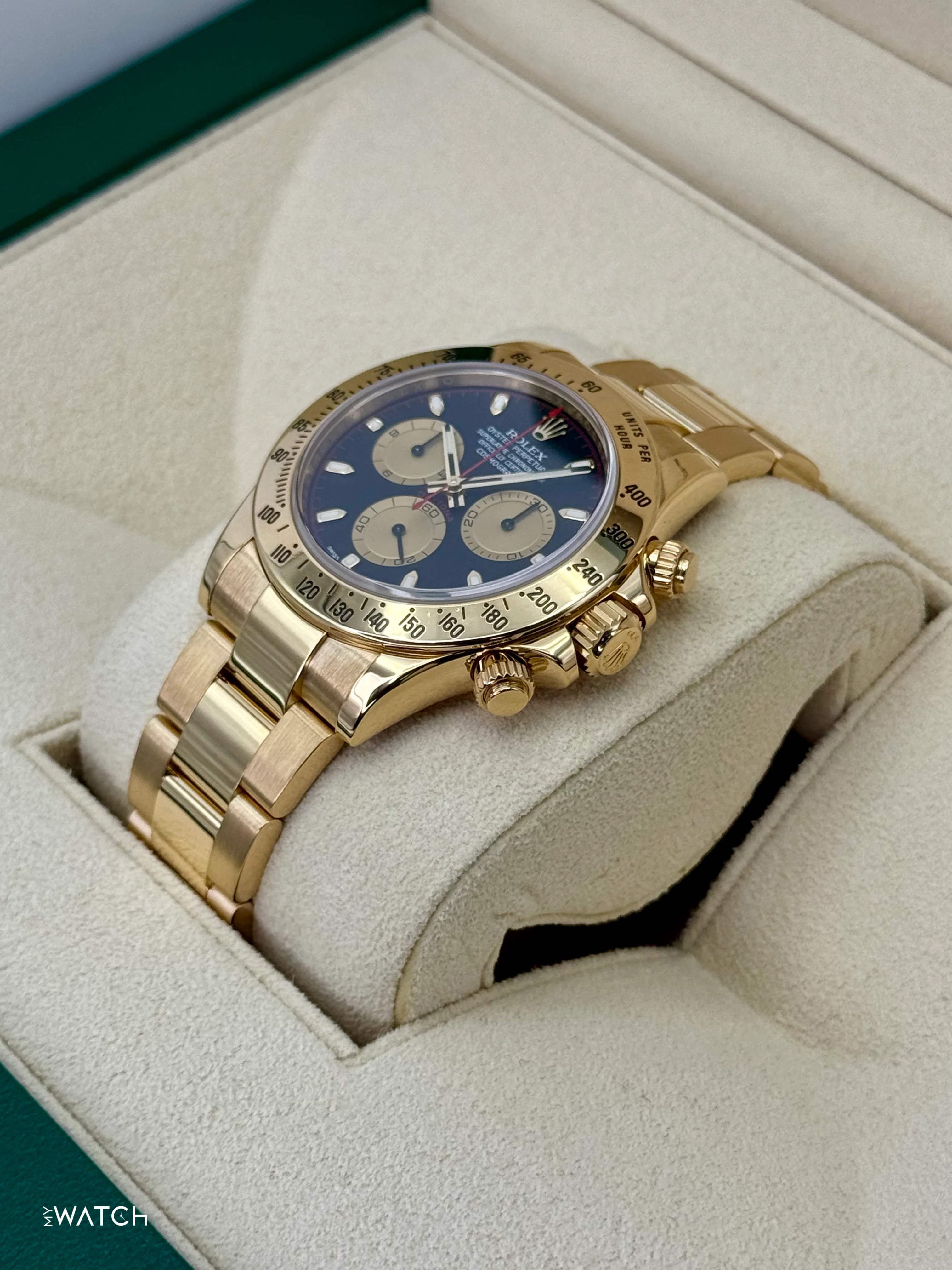 2015 Rolex Daytona "Paul Newman" 40mm 116528 Yellow Gold Black Dial - Image 5