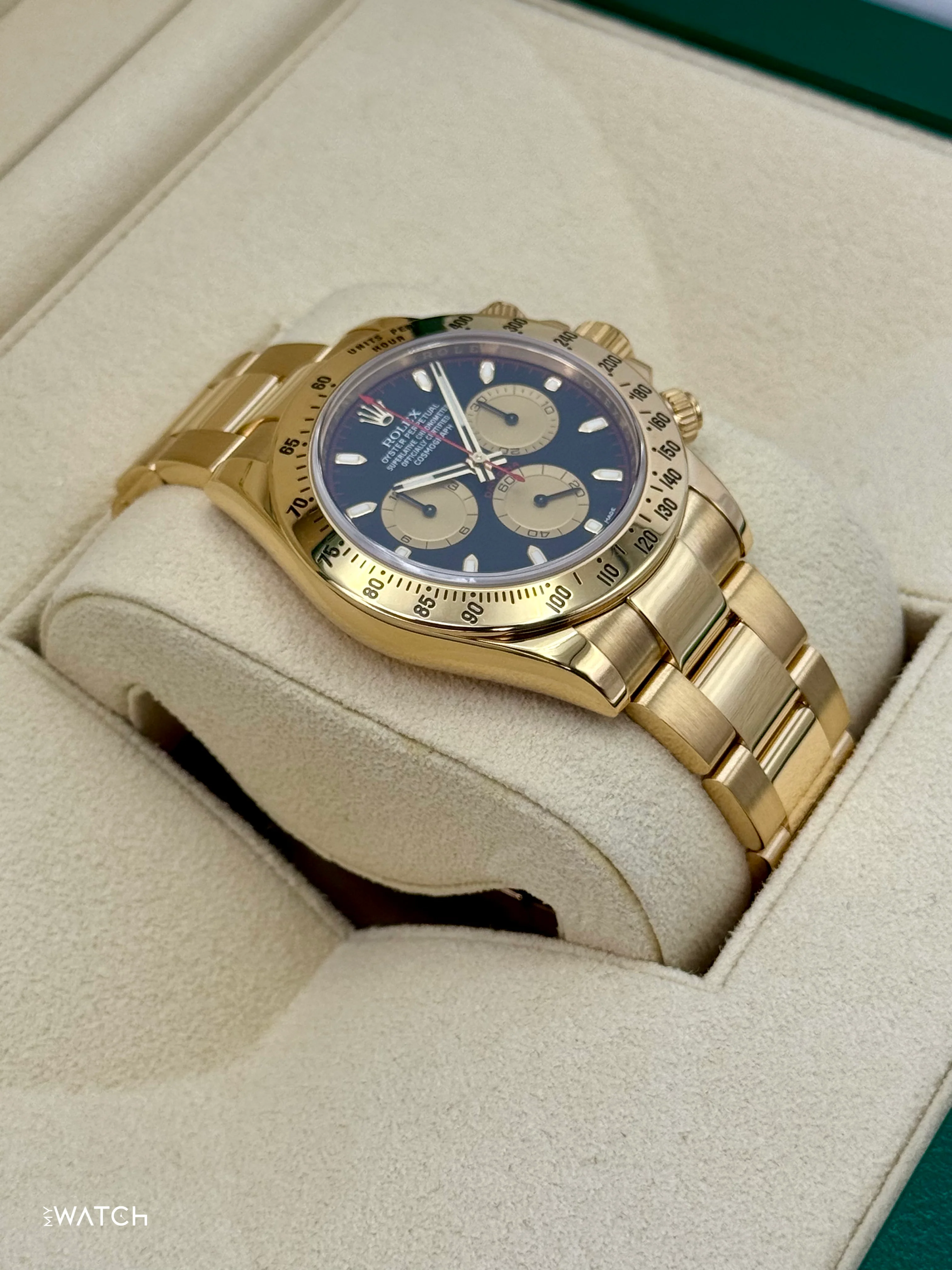 2015 Rolex Daytona "Paul Newman" 40mm 116528 Yellow Gold Black Dial - Image 6