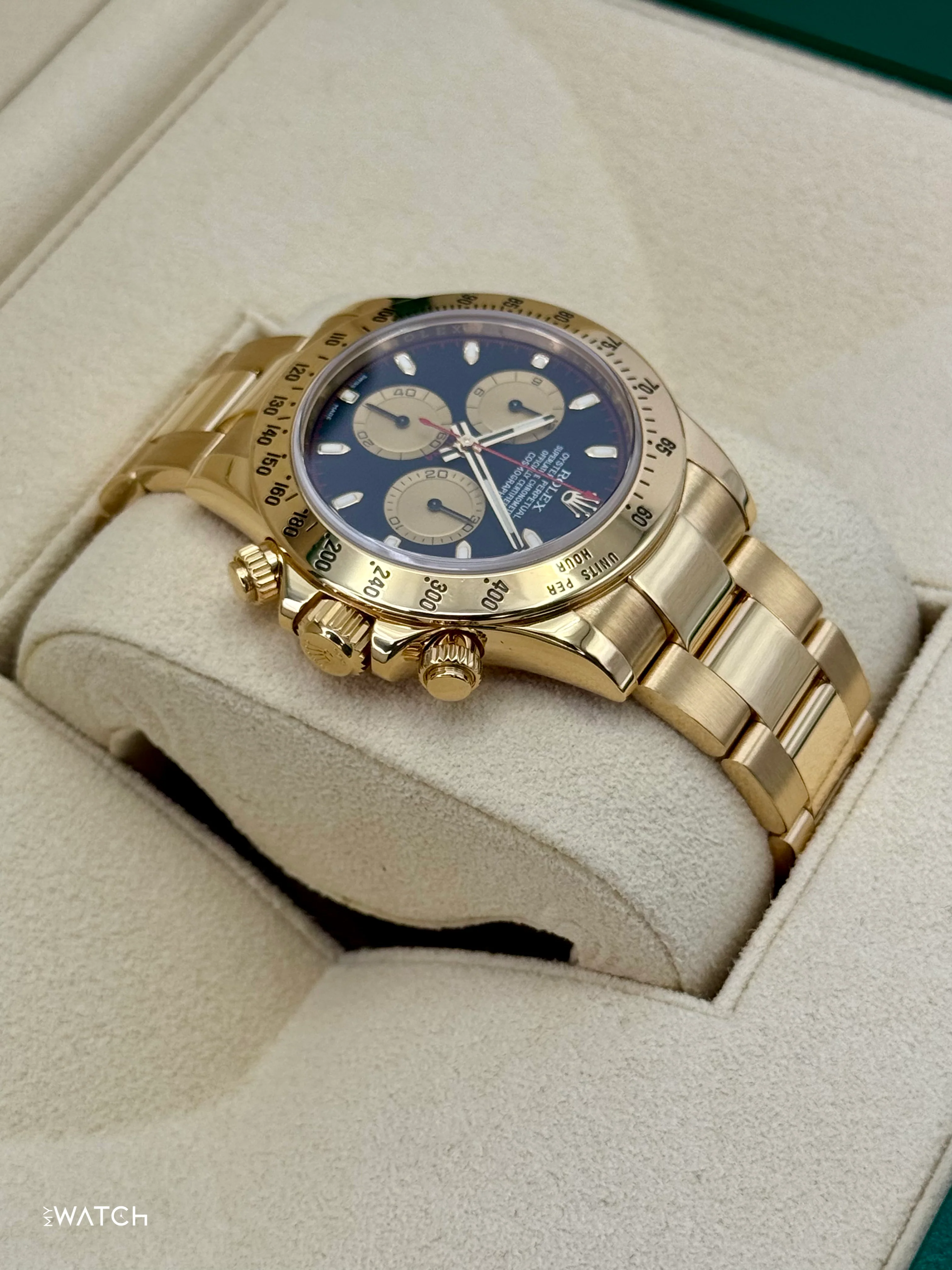 2015 Rolex Daytona "Paul Newman" 40mm 116528 Yellow Gold Black Dial - Image 8
