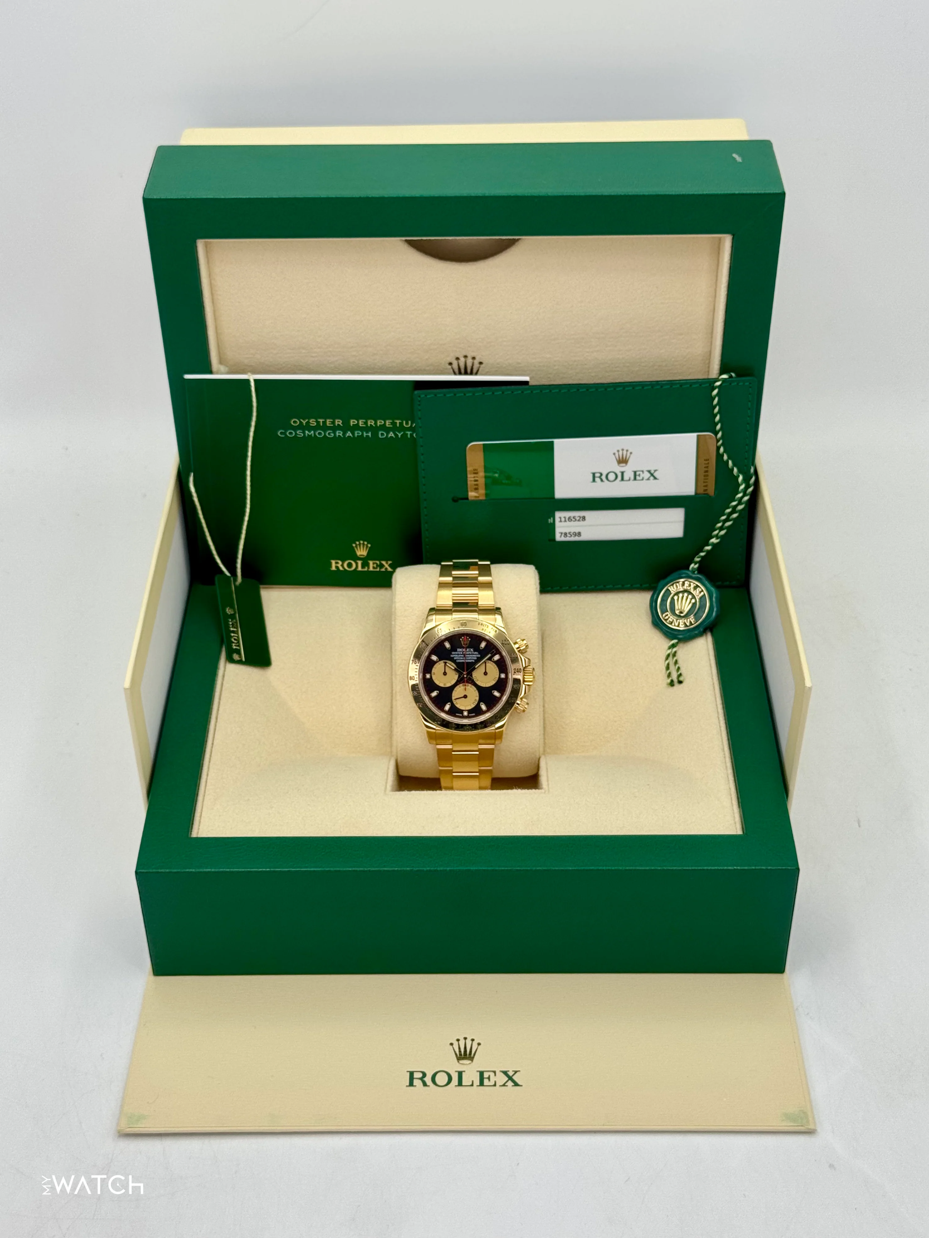 2015 Rolex Daytona "Paul Newman" 40mm 116528 Yellow Gold Black Dial - Image 9