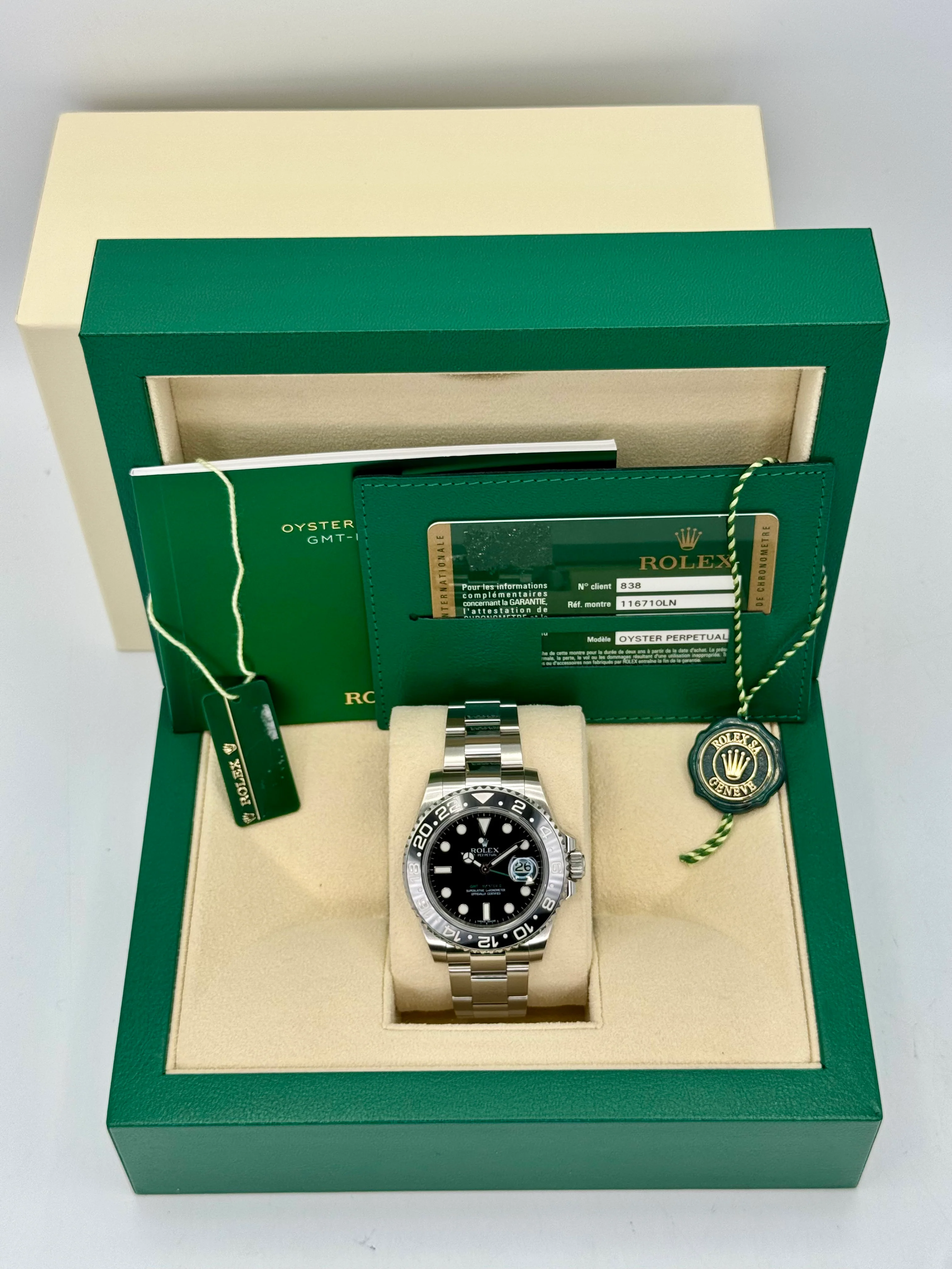 2015 Rolex GMT-Master II 40mm 116710LN Stainless Steel Black Dial - Image 12